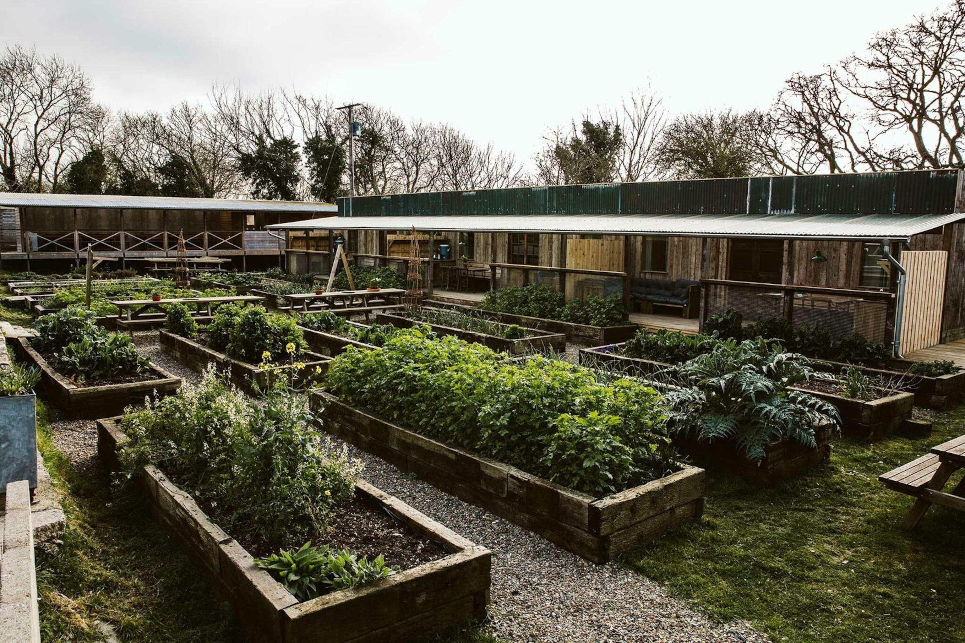 Fforest Farm is a rustic-chic hodgepodge of shacks, lofts and domes scattered along the River Teifi.