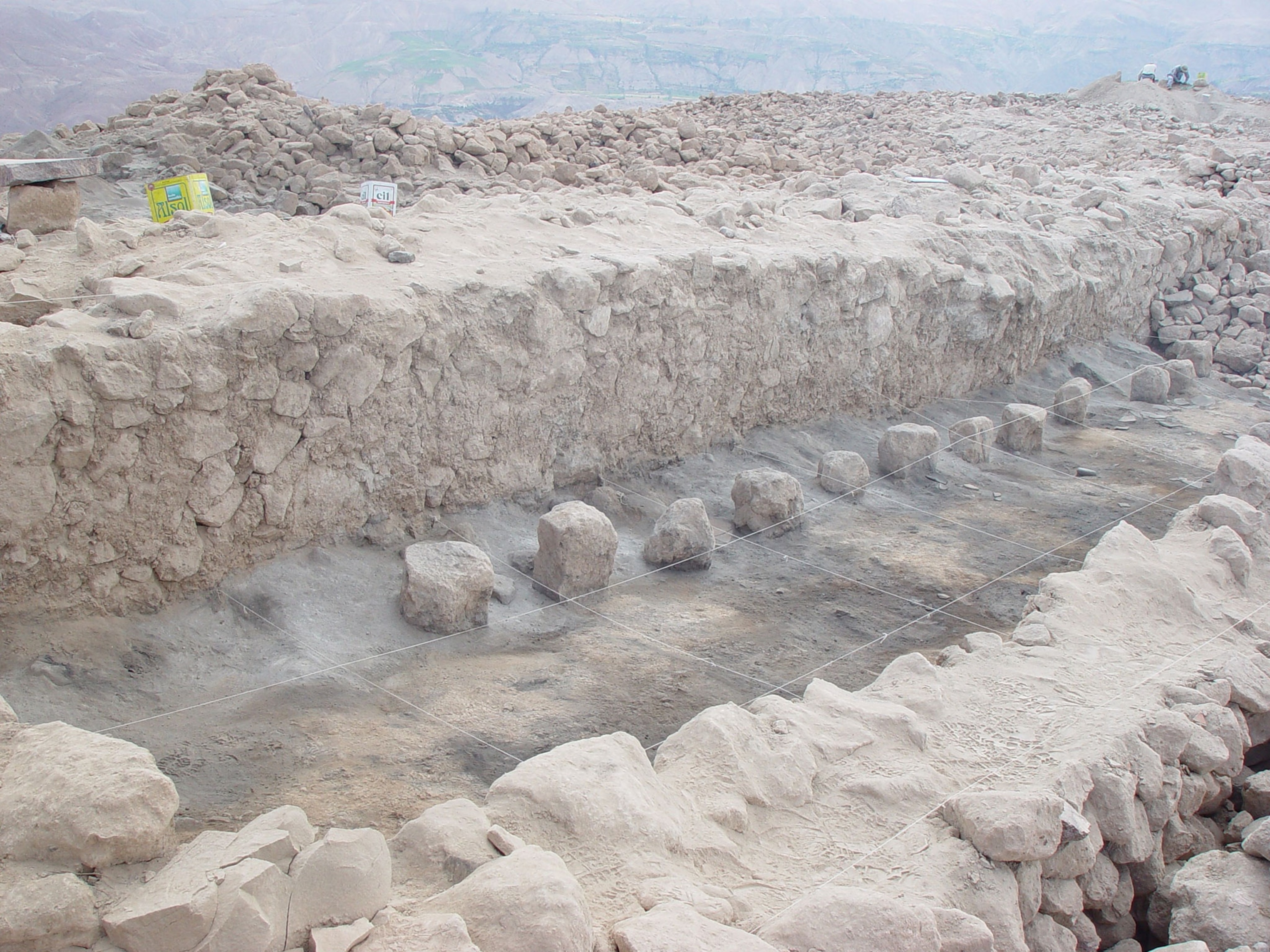 A picture an ancient Peruvian brewery in Cerro Baúl