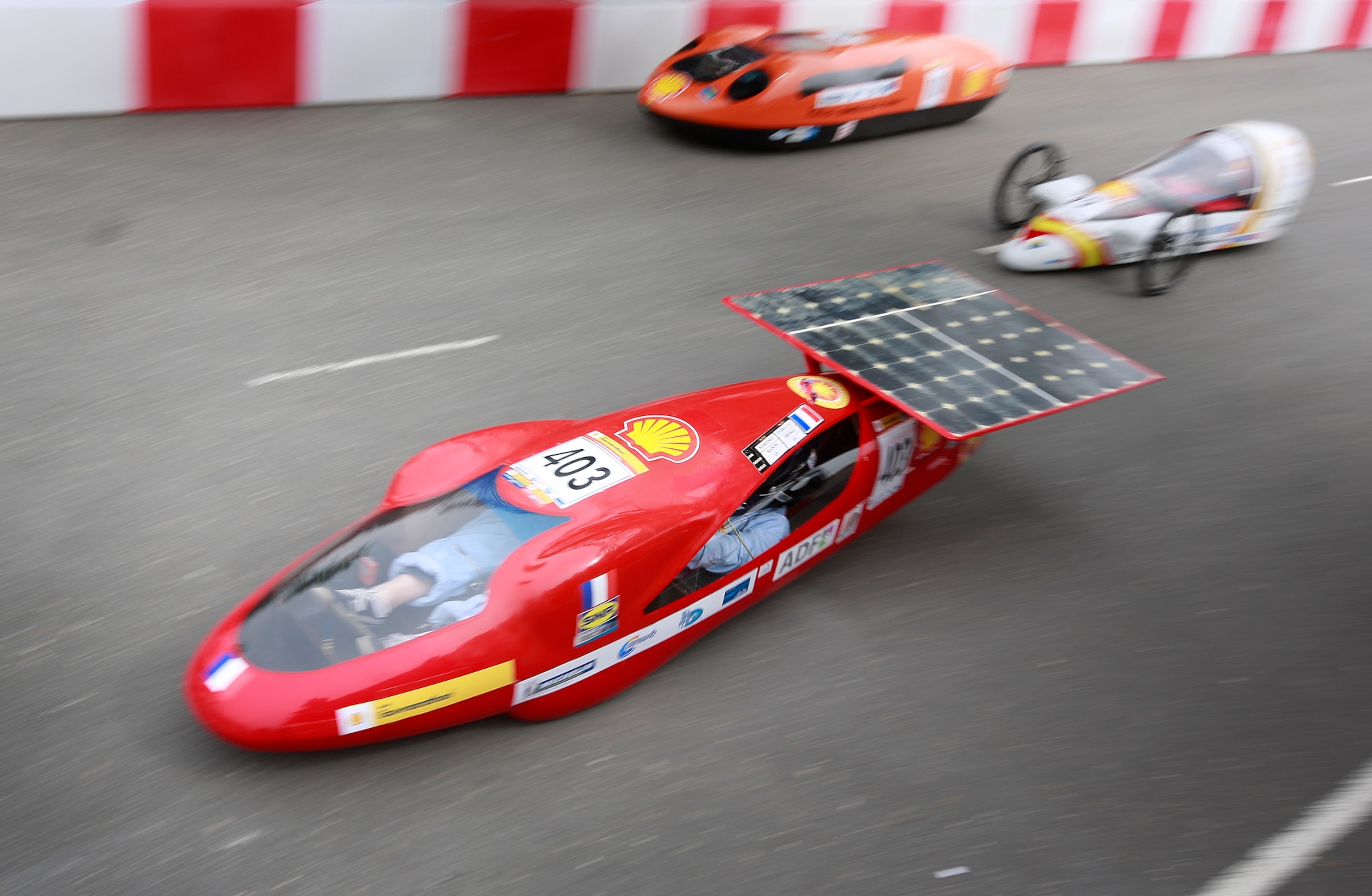 Picture - Lycee Pasquet’s solar car in Shell Eco-marathon