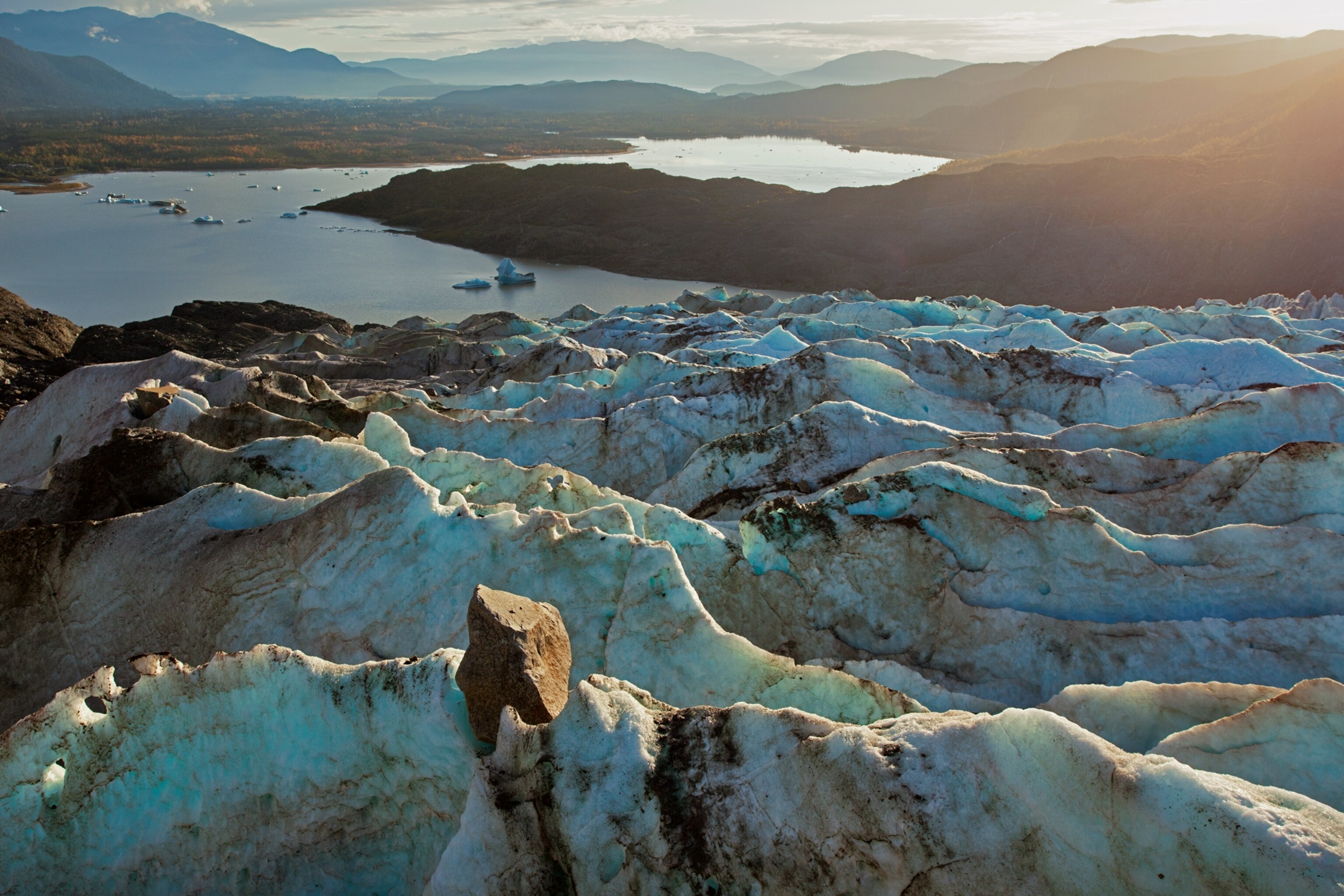 Mendenhall Glacier in Juneau, Alaska
