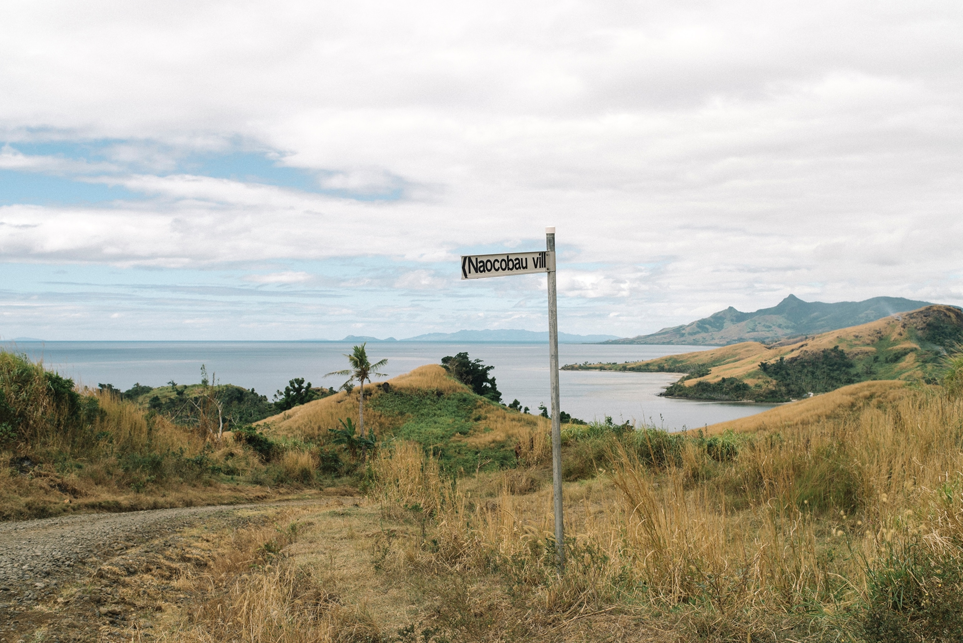 The road down to Naocobau village, a hillside settlement on Ra Province's remote north eastern coastline.
