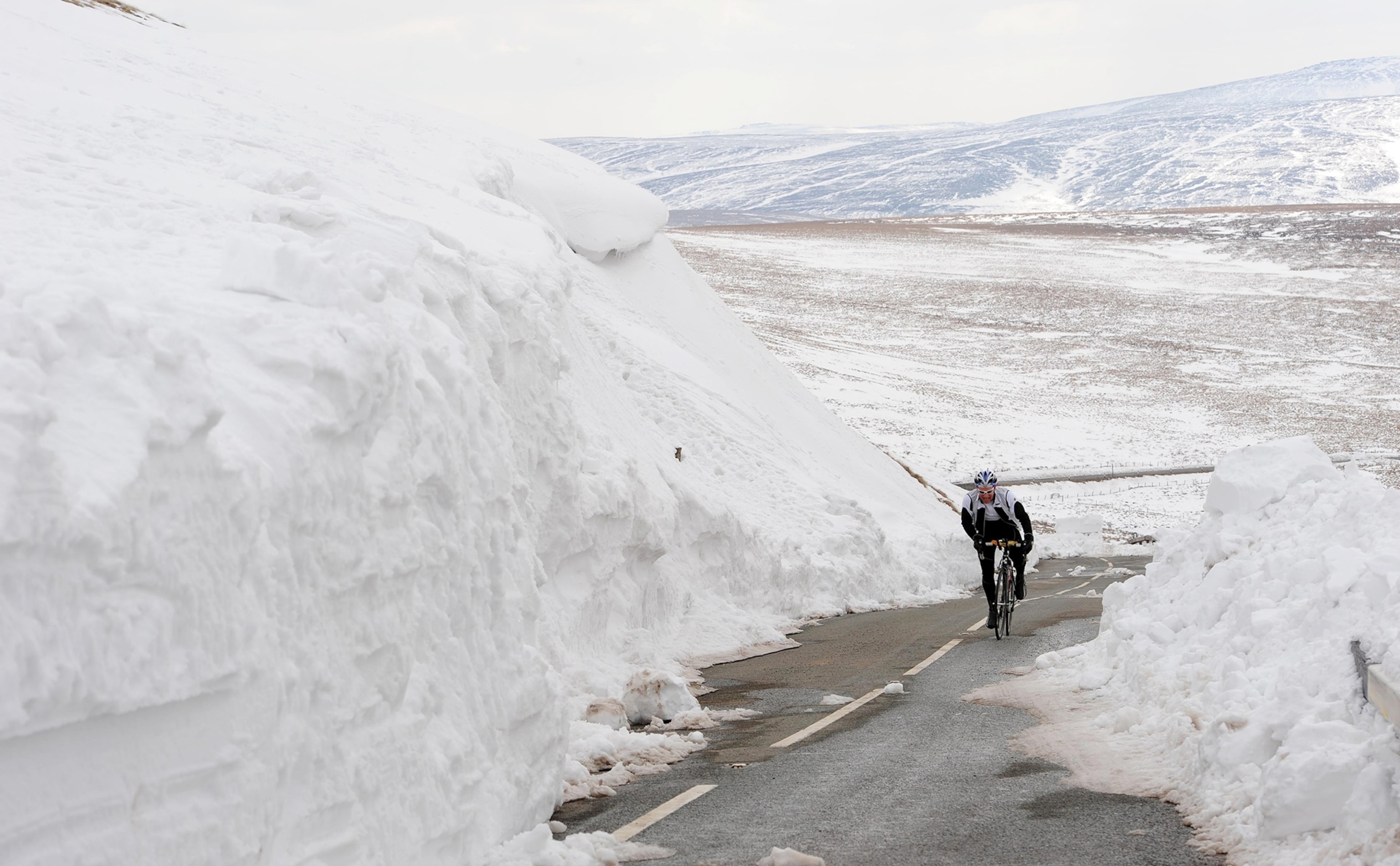 a wildfire in California.