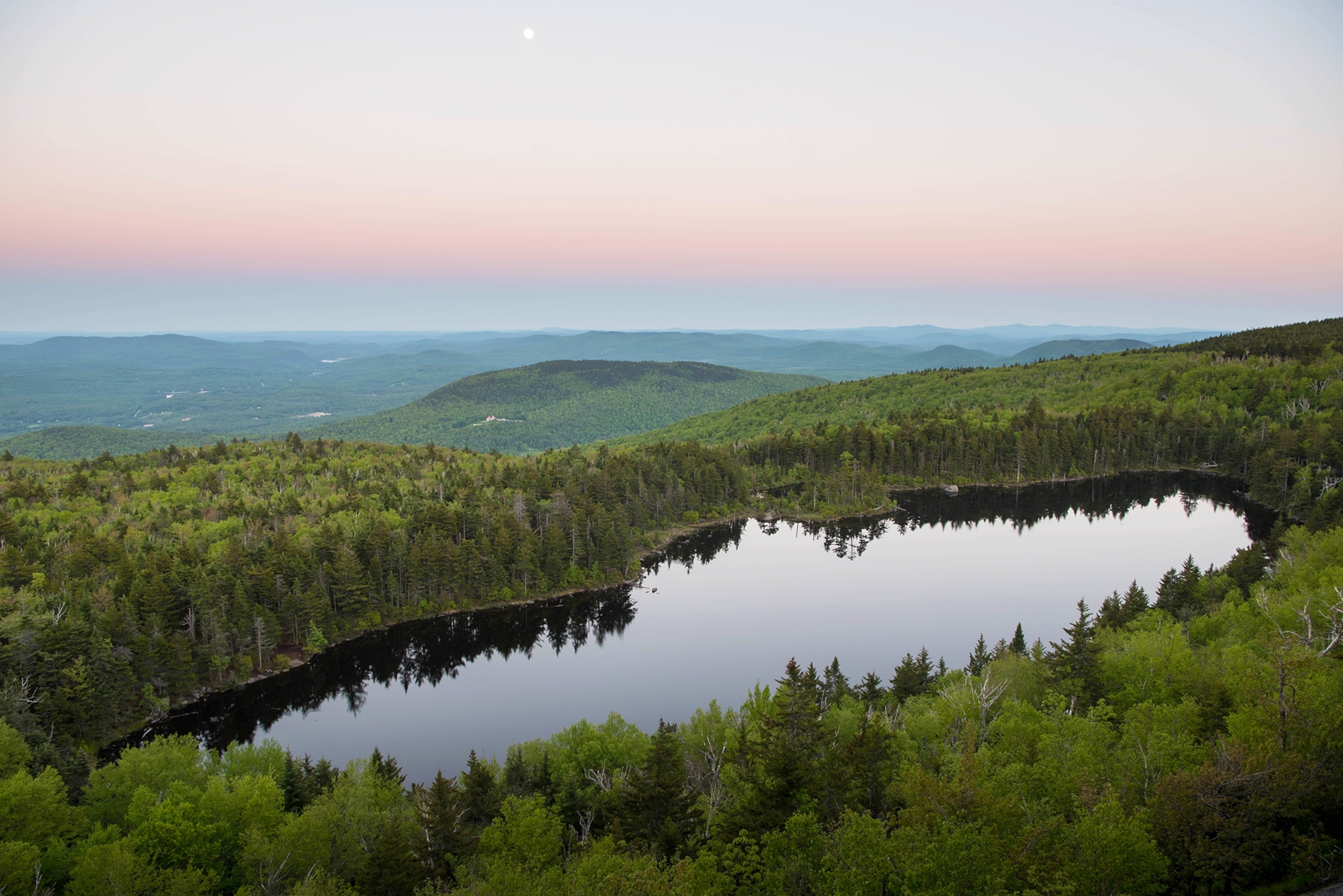 the Lake Solitude at Mount Sunapee State Park in New Hampshire