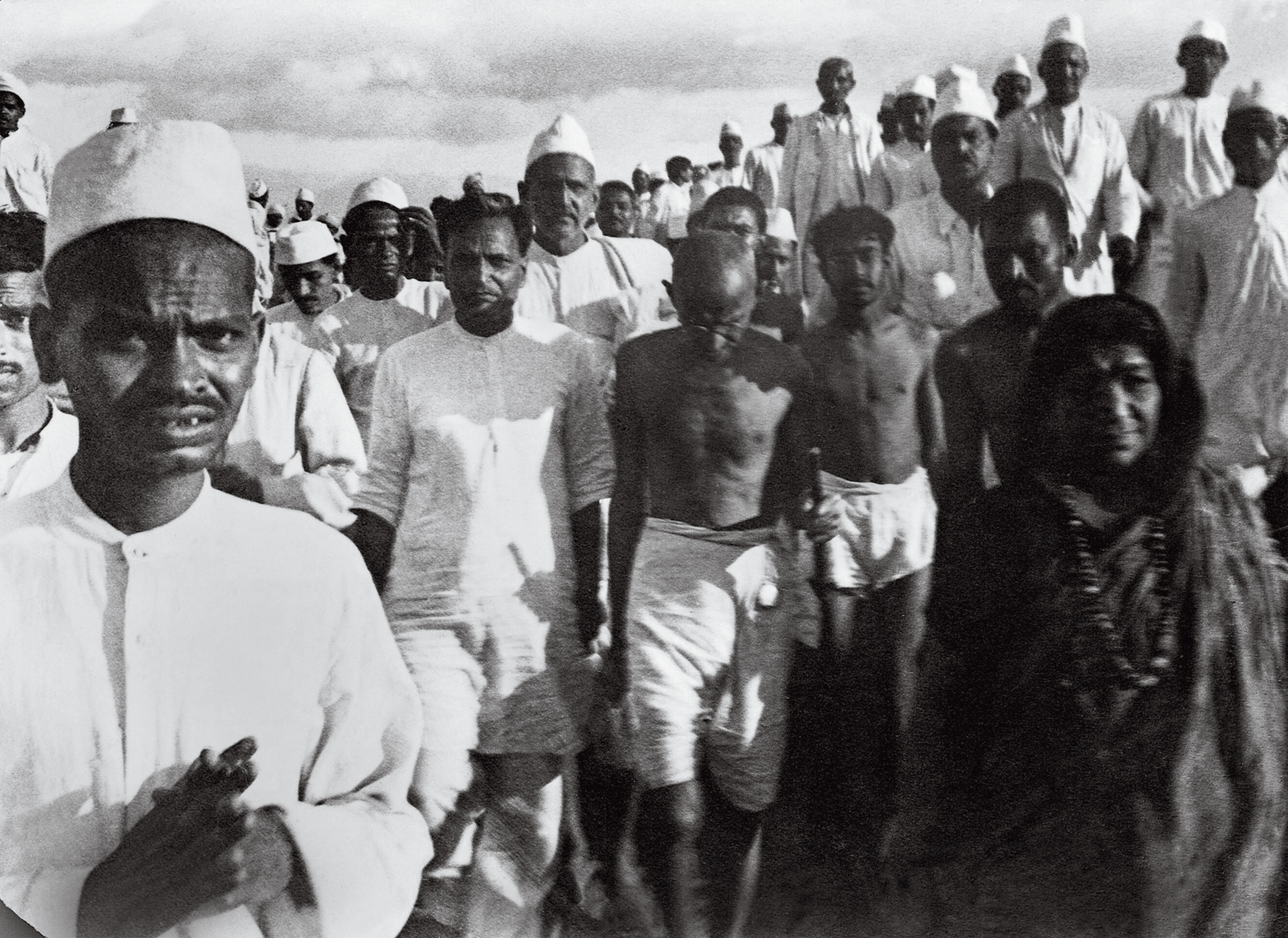 Gandhi led the 240-mile Salt March, destined for the coastal village of Dandi, where he collected salt in open violation of the law.