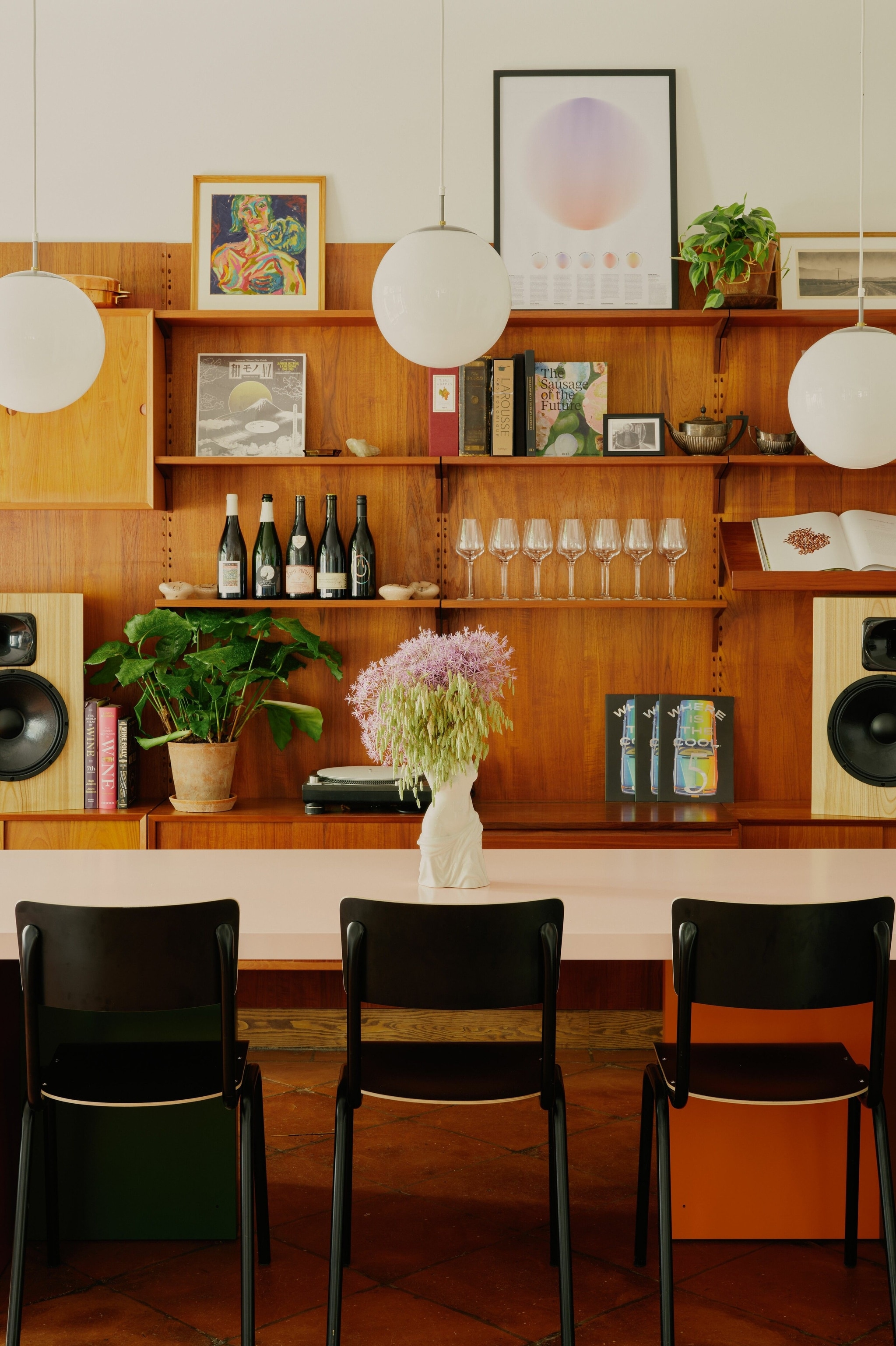 Retro interior of Café Frieda