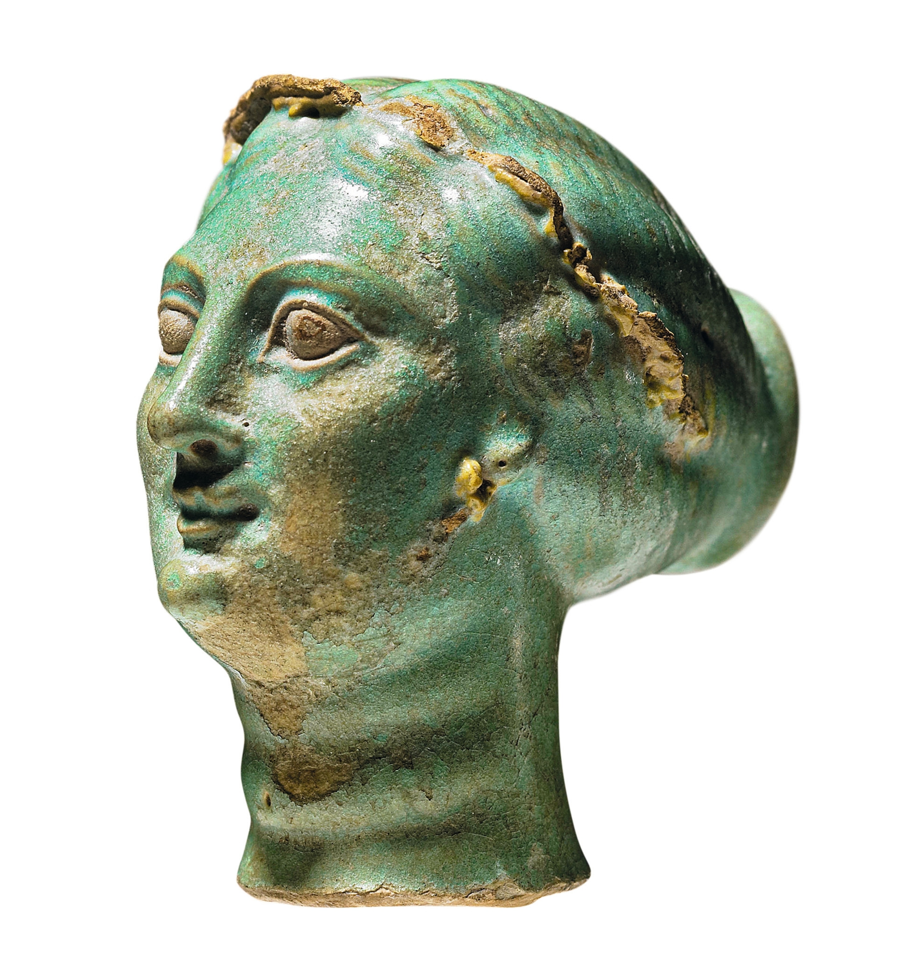 A bust of Arsinoe II found in Naukratis.