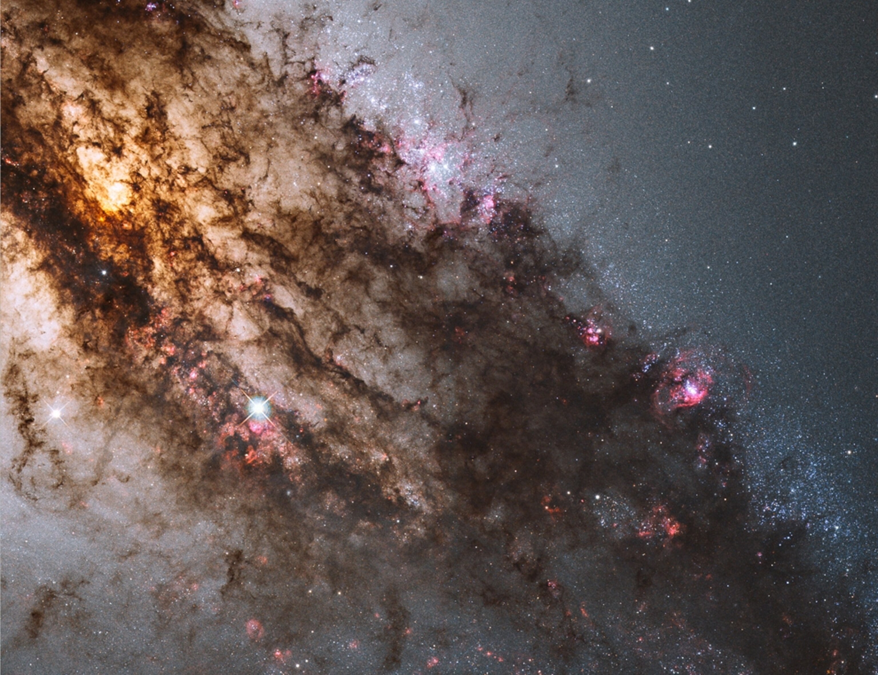 dark dust filaments in the galaxy Centaurus A -- for space pictures gallery