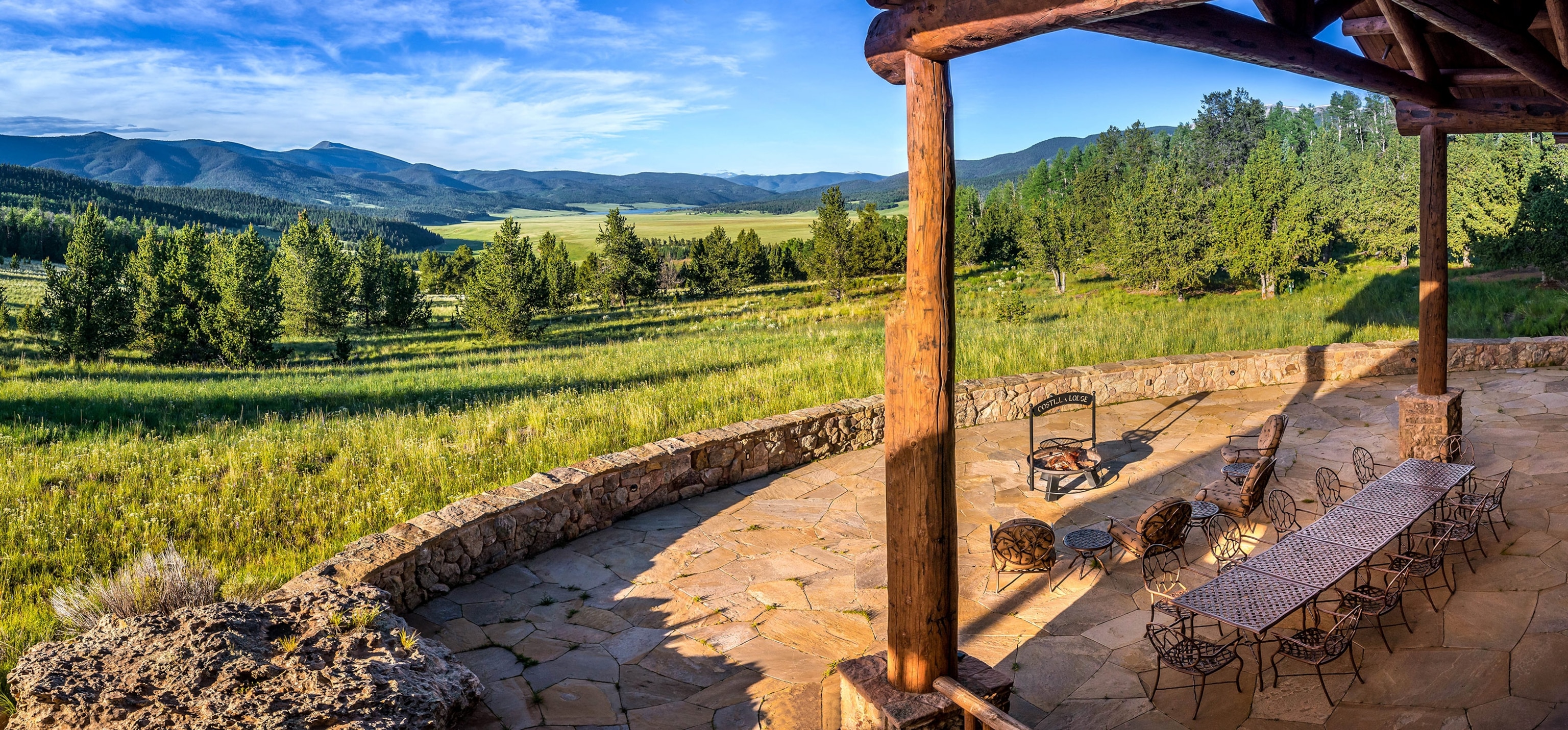 the Costilla Lodge at Vermejo Park Ranch in New Mexico