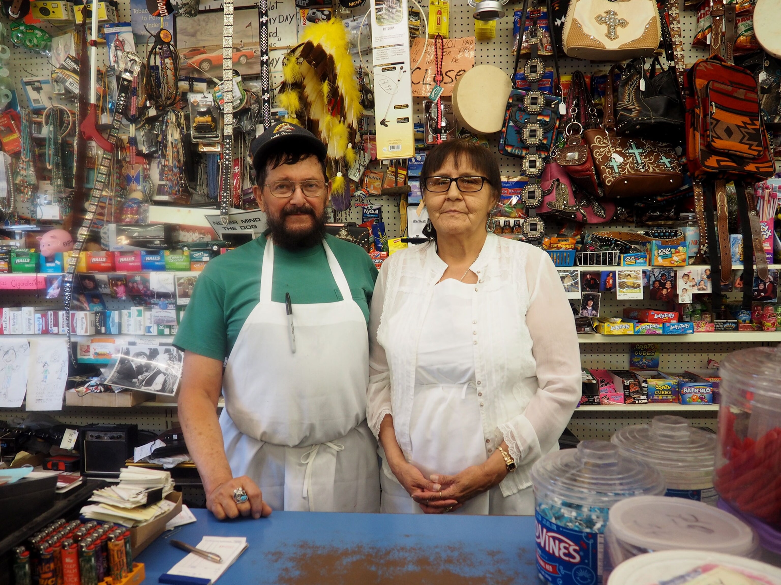 shop owners on the Crow Indian reservation