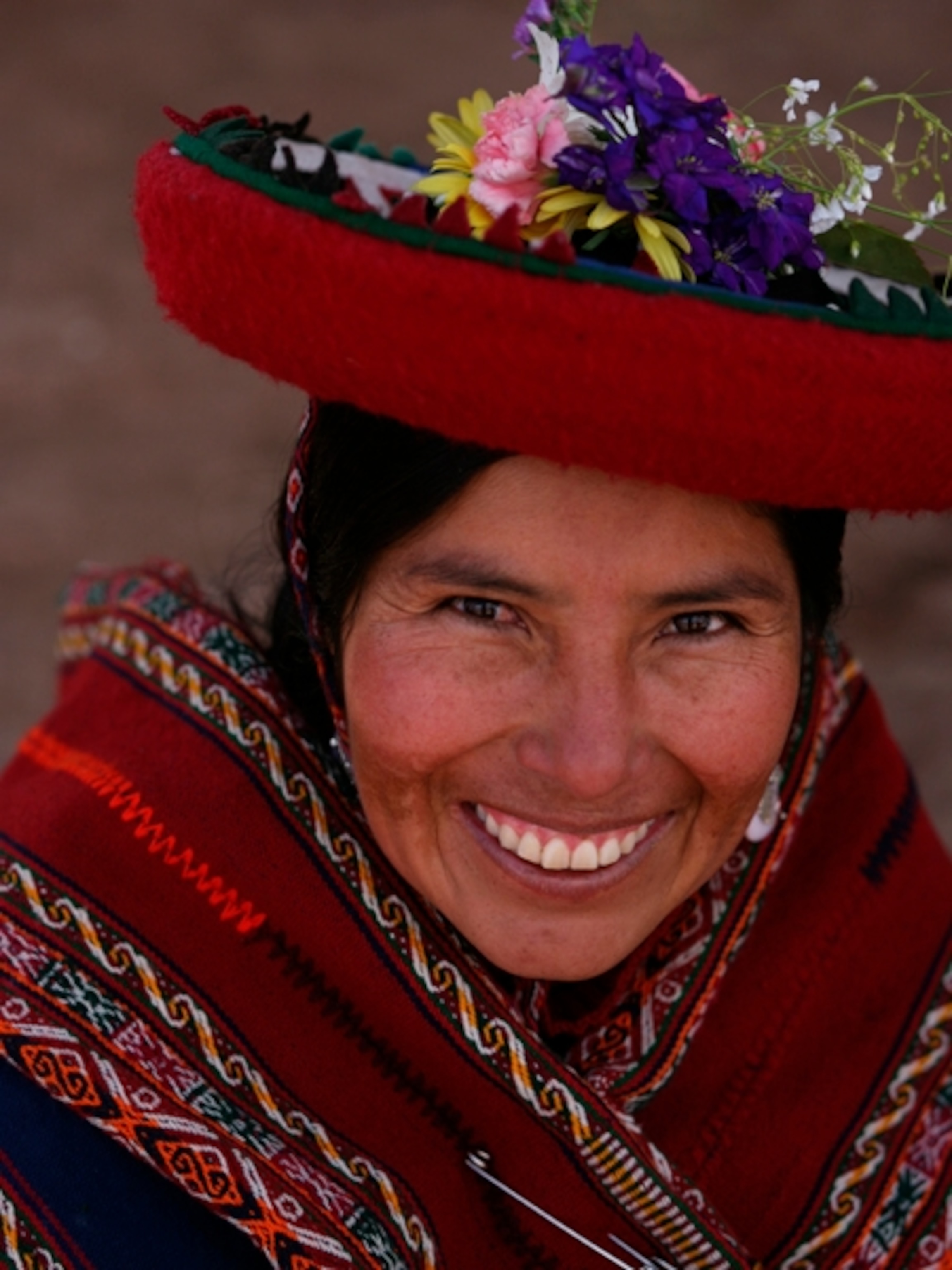 Photo: big smile at market at Chinchero .