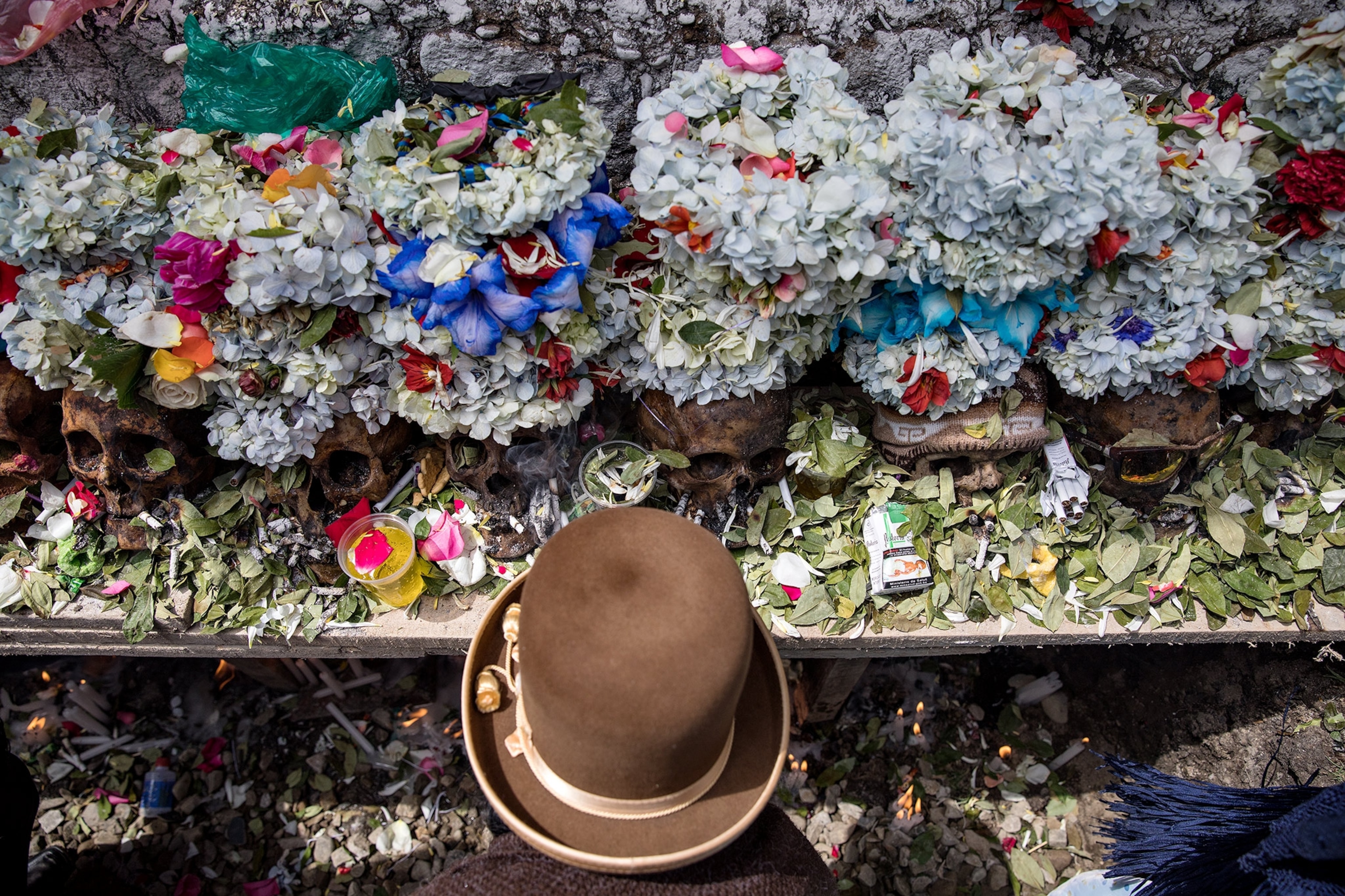 the Las Natitas skull festival in La Paz, Bolivia