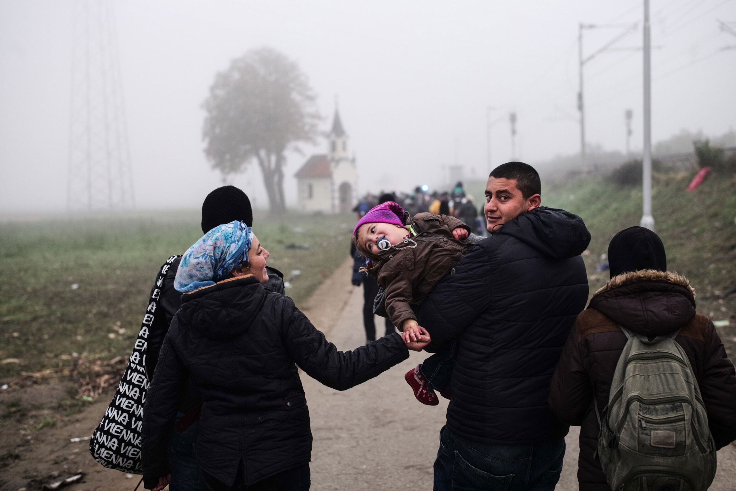 Picture from Ciril Jazbec's story on refugees