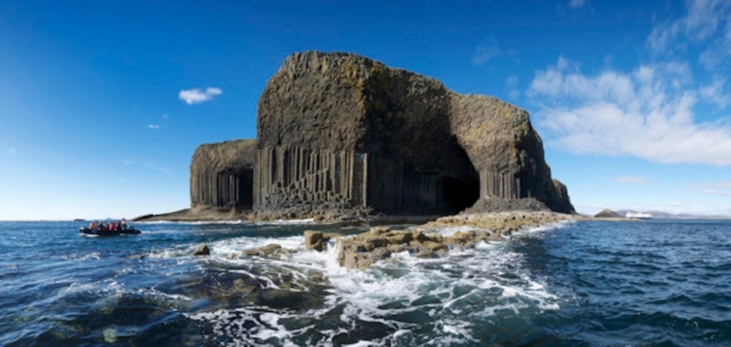 Panoramic view of the Isle of Staffa