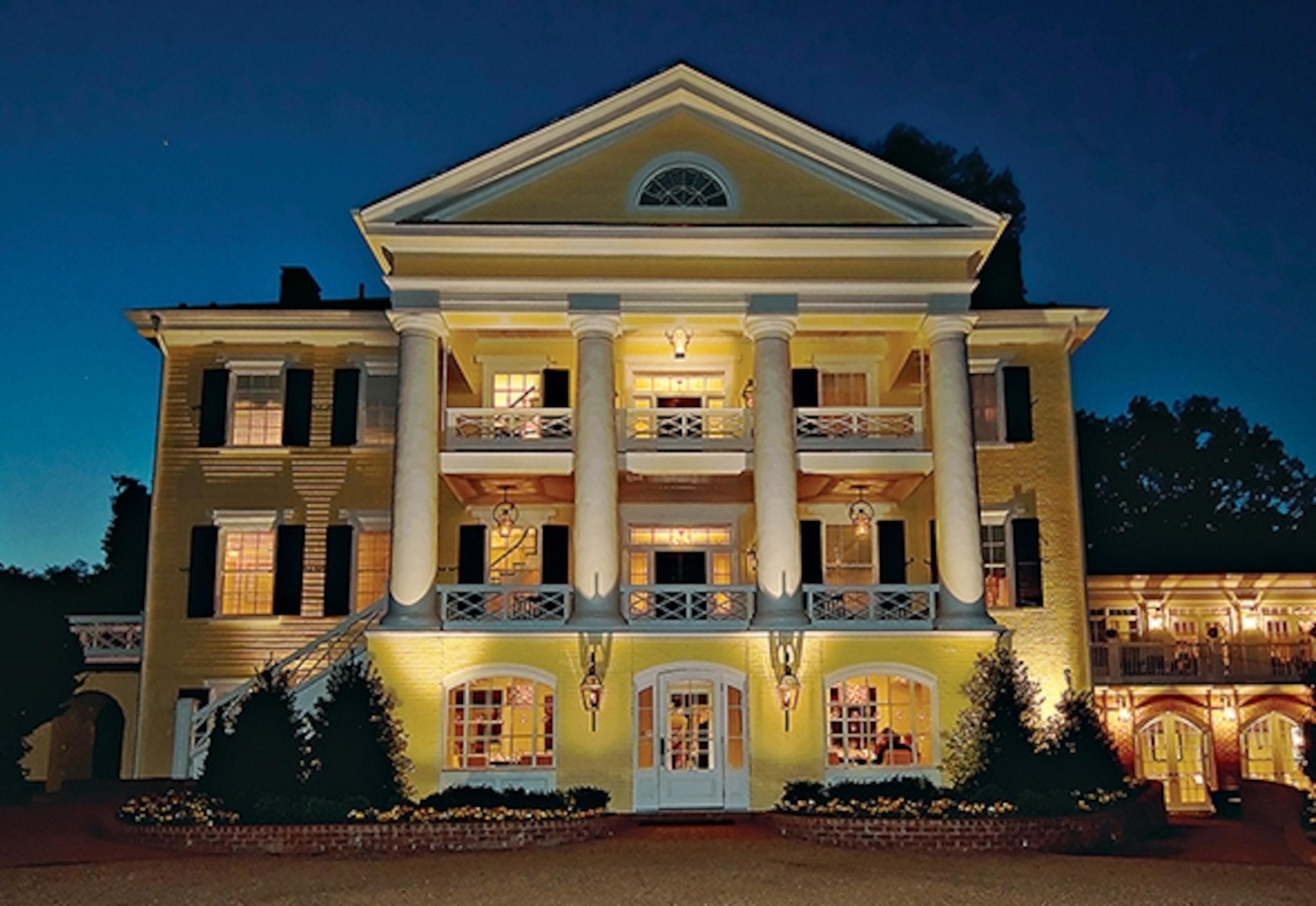 A converted 18-century plantation house is the focal point of the Inn at Willow Grove. (Photograph courtesy Inn at Willow Grove)
