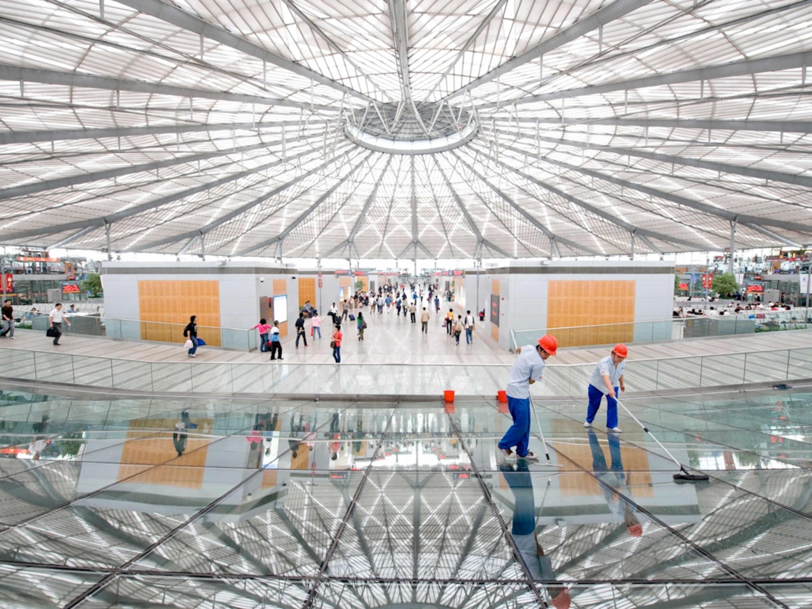 Shanghai Railway Station lobby