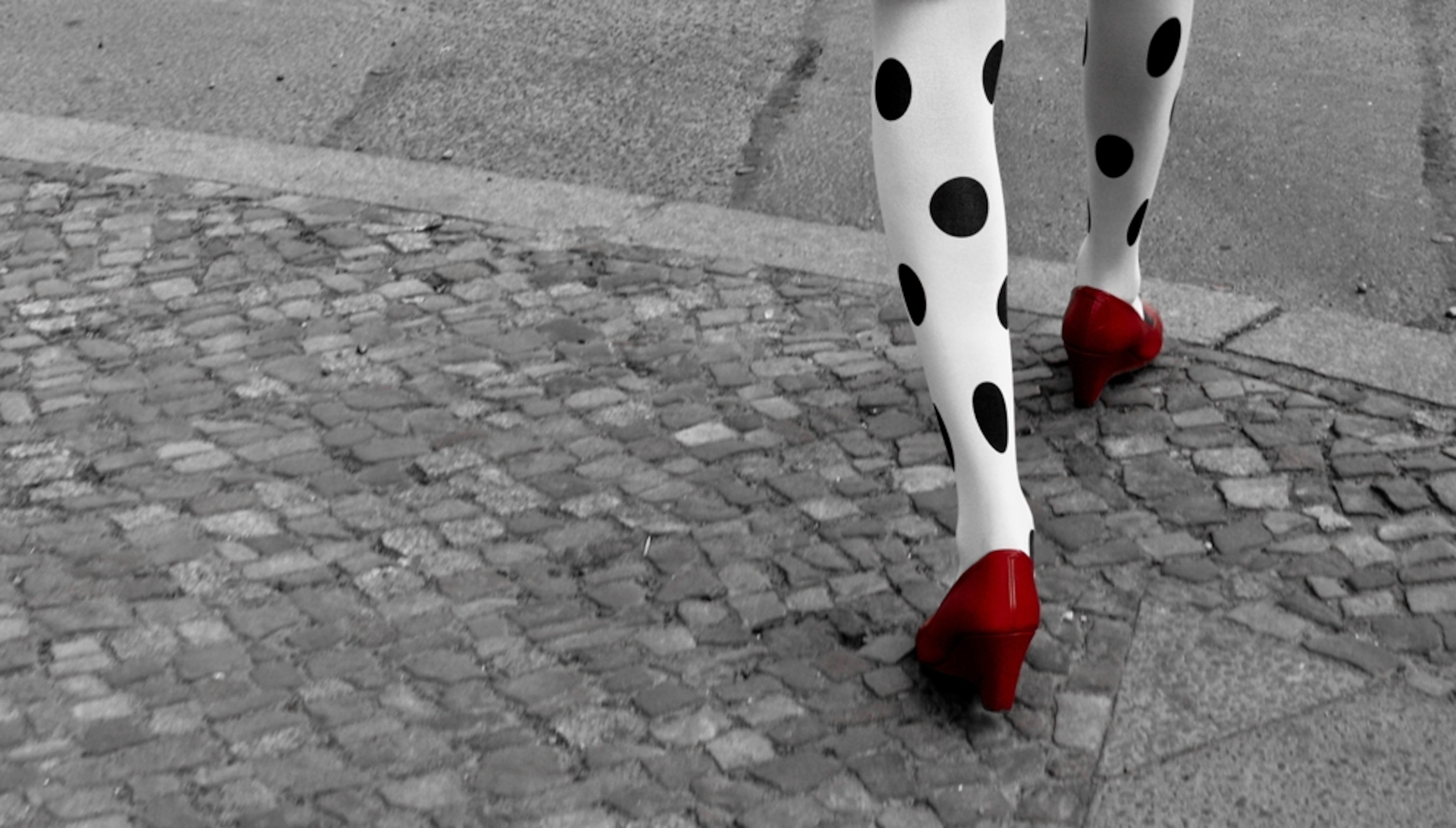 Red shoes in Berlin, Germany