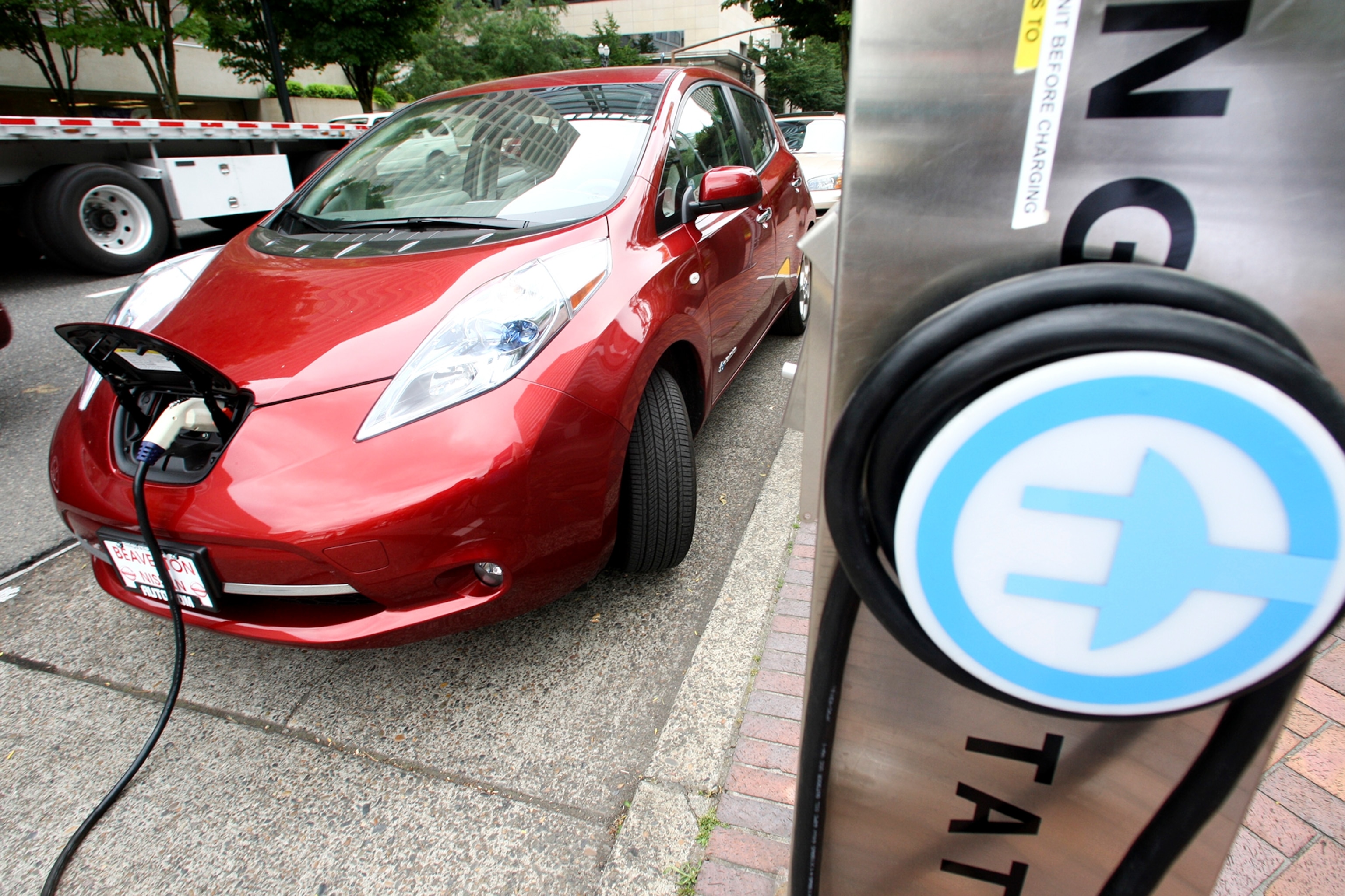 an electric car