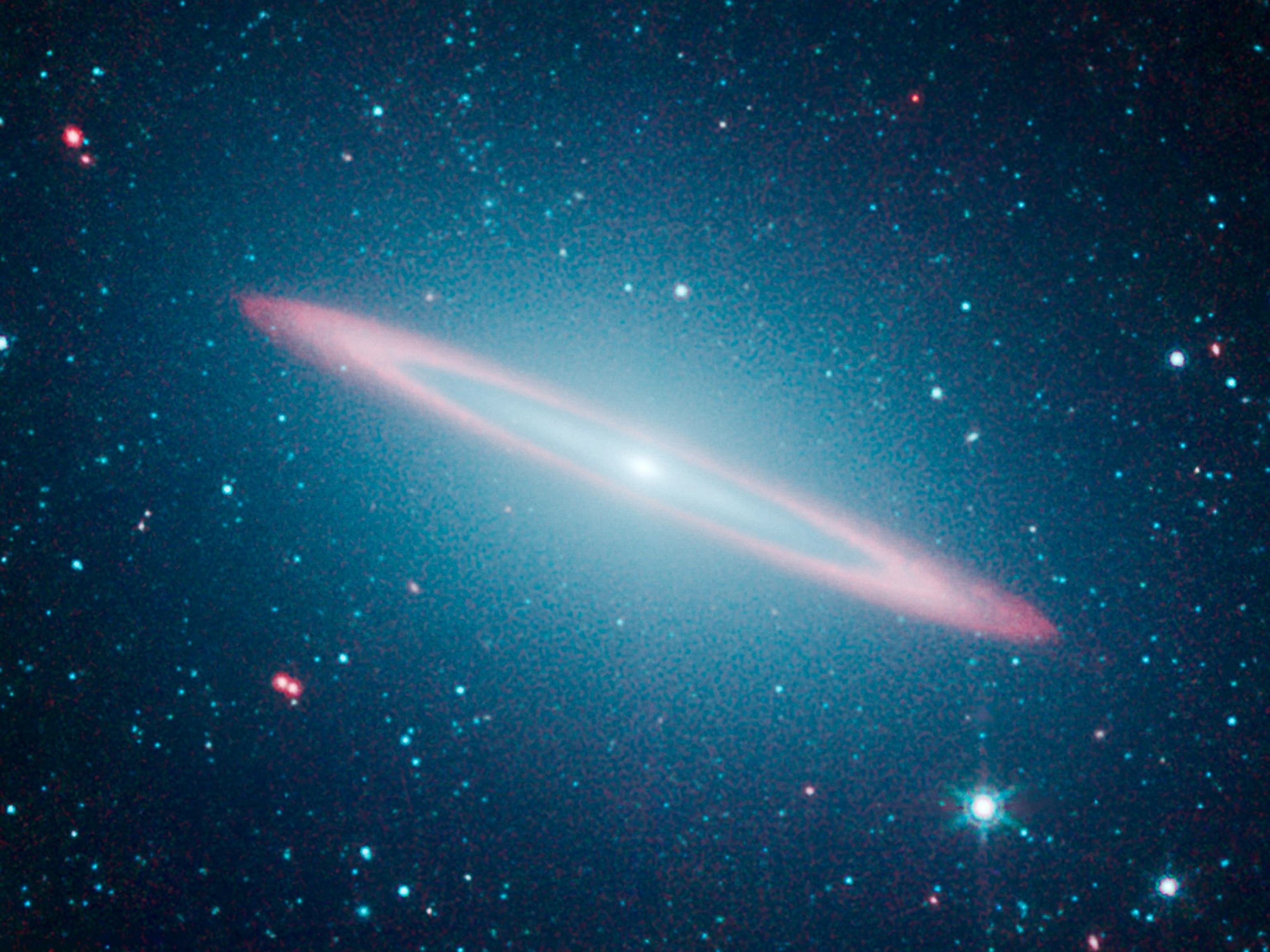 Sombrero galaxy picture: infrared view of NGC 4594