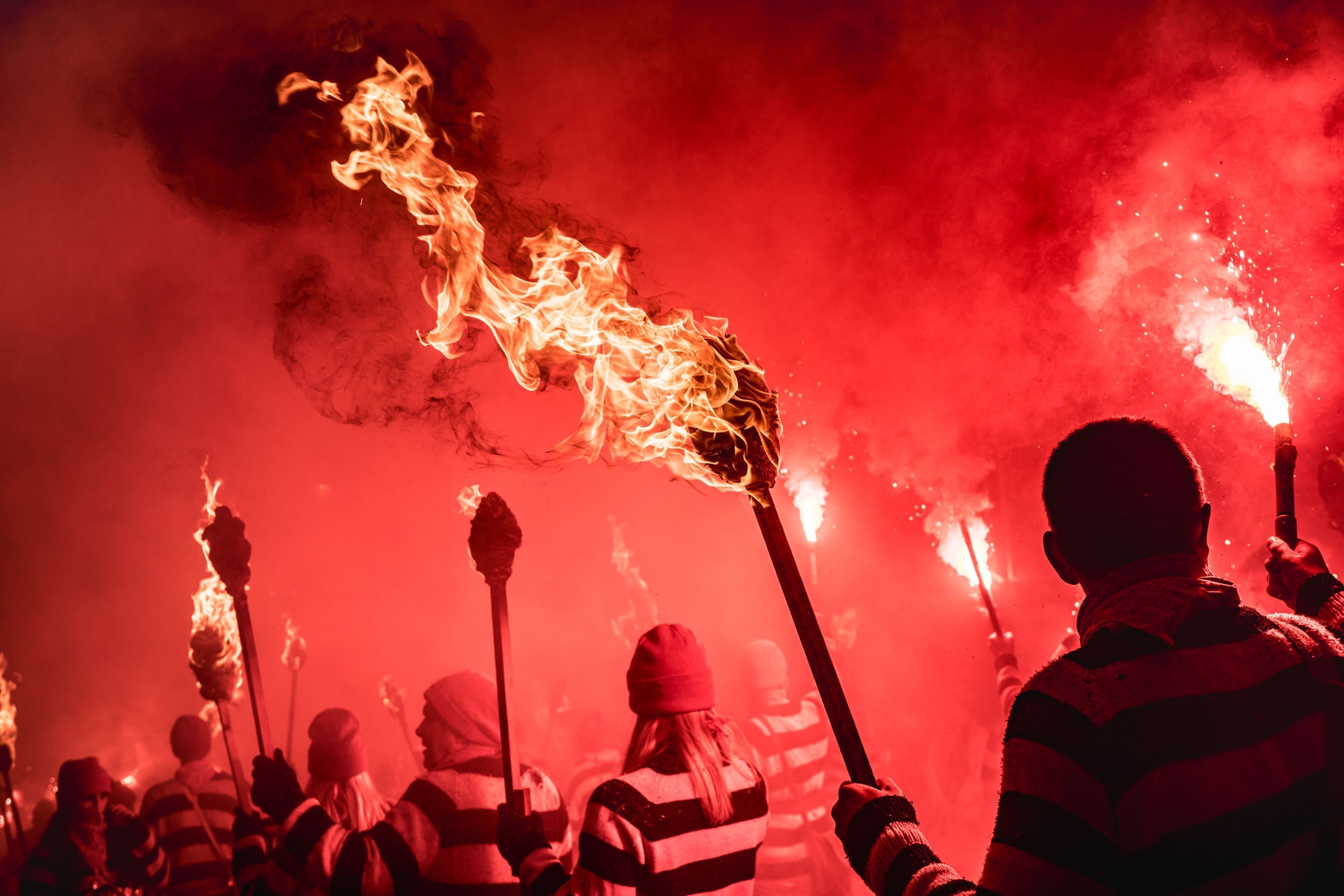 Lewes Bonfire night in England, United Kingdom