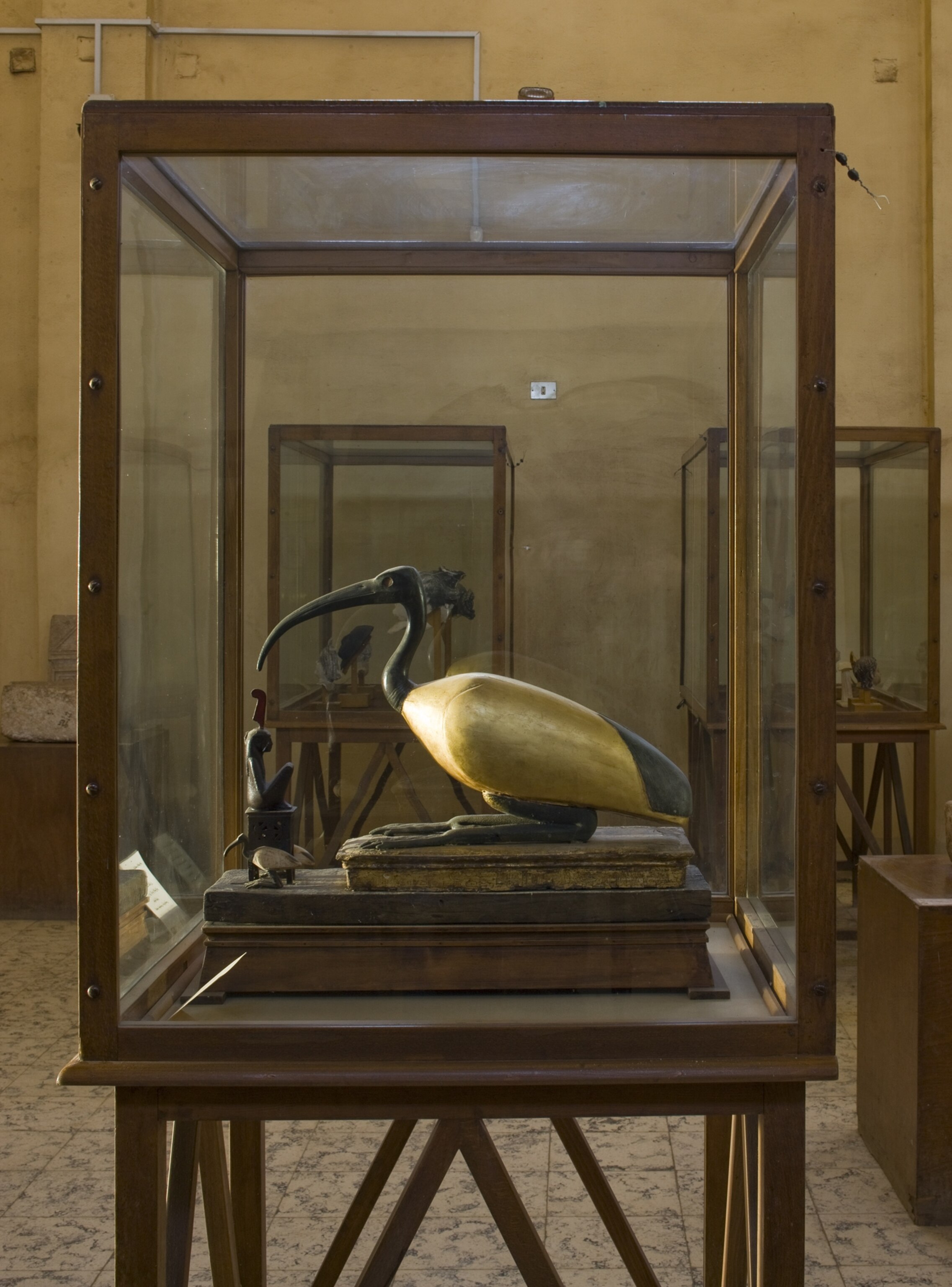 Mallawi Museum - Picture of gilded ibis statue in Mallawi Museum in Egypt