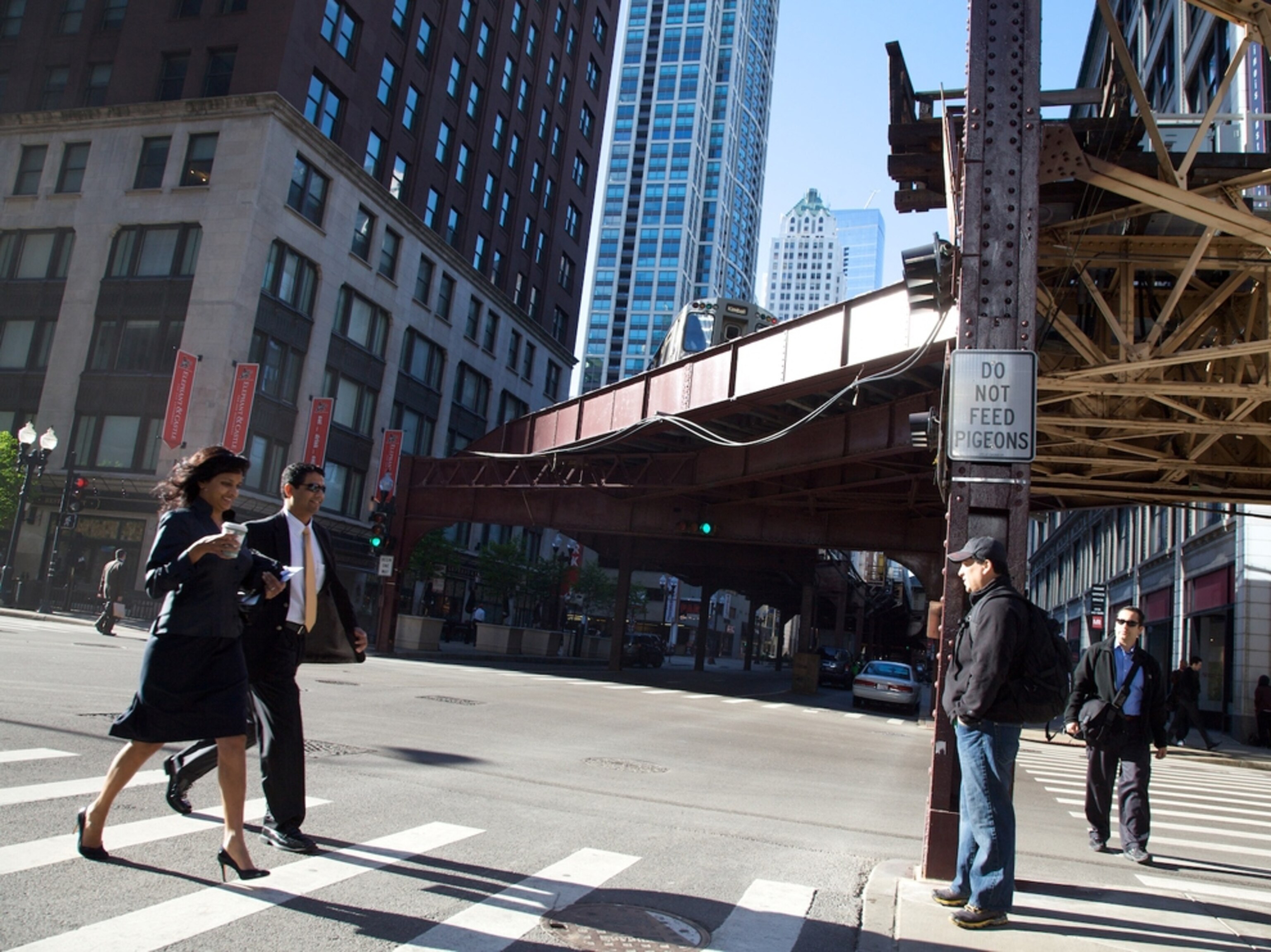 Pedestrians in Chicago