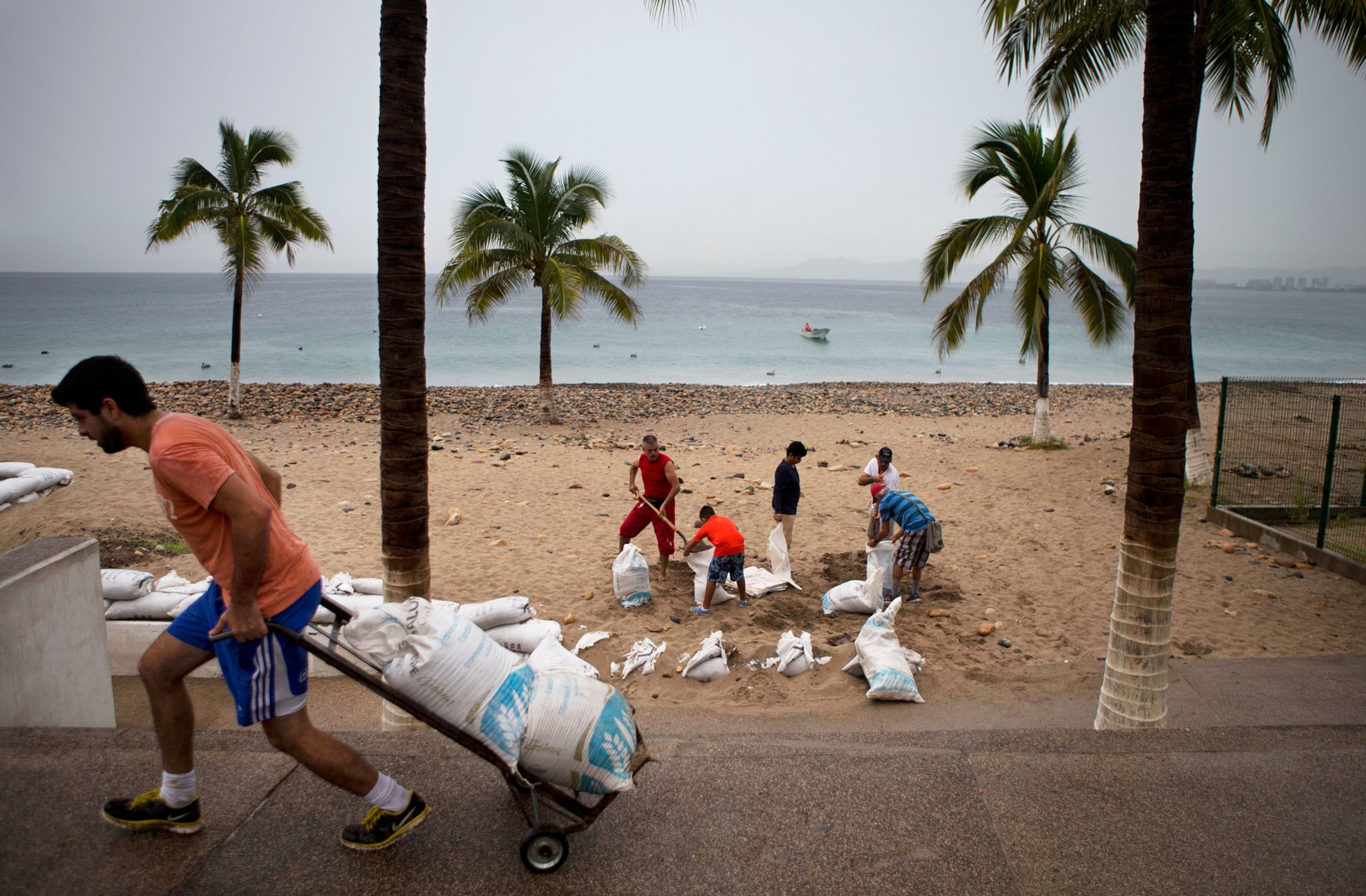 people getting ready for hurricane patricia