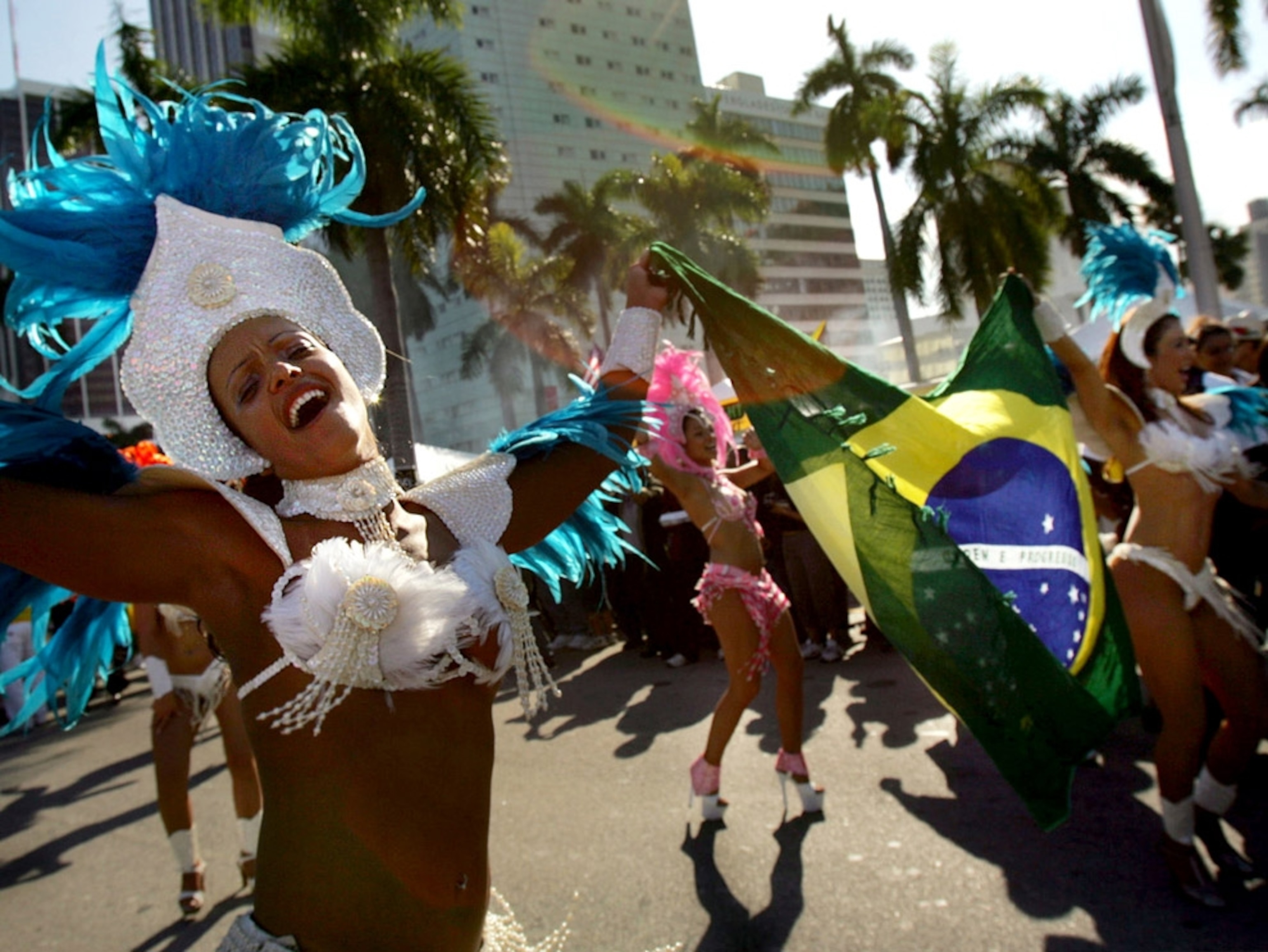 Dancers in carnival parade