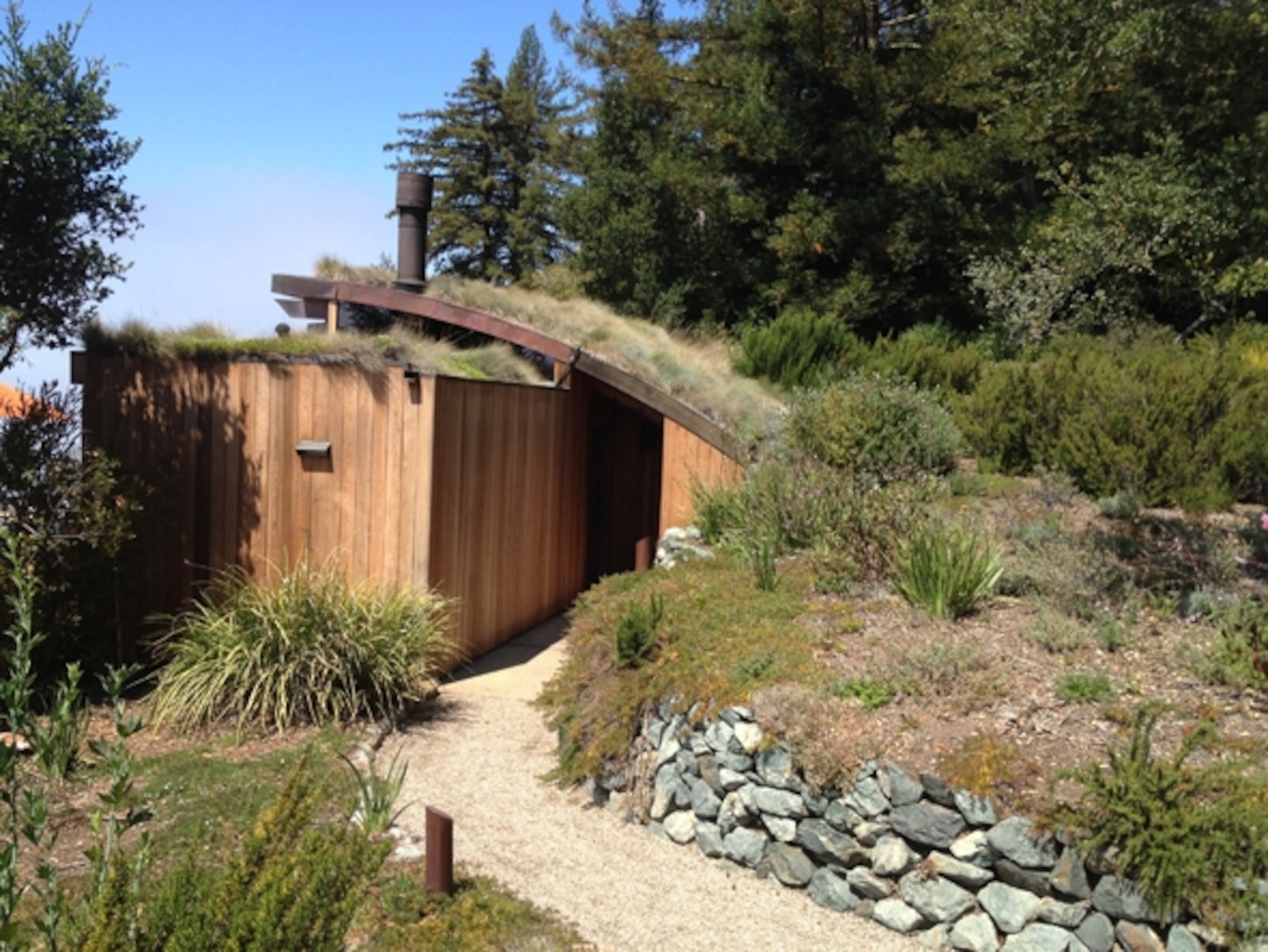 A green-roof guest room at Big Sur's famous Post Ranch Inn (Photograph by Costas Christ)