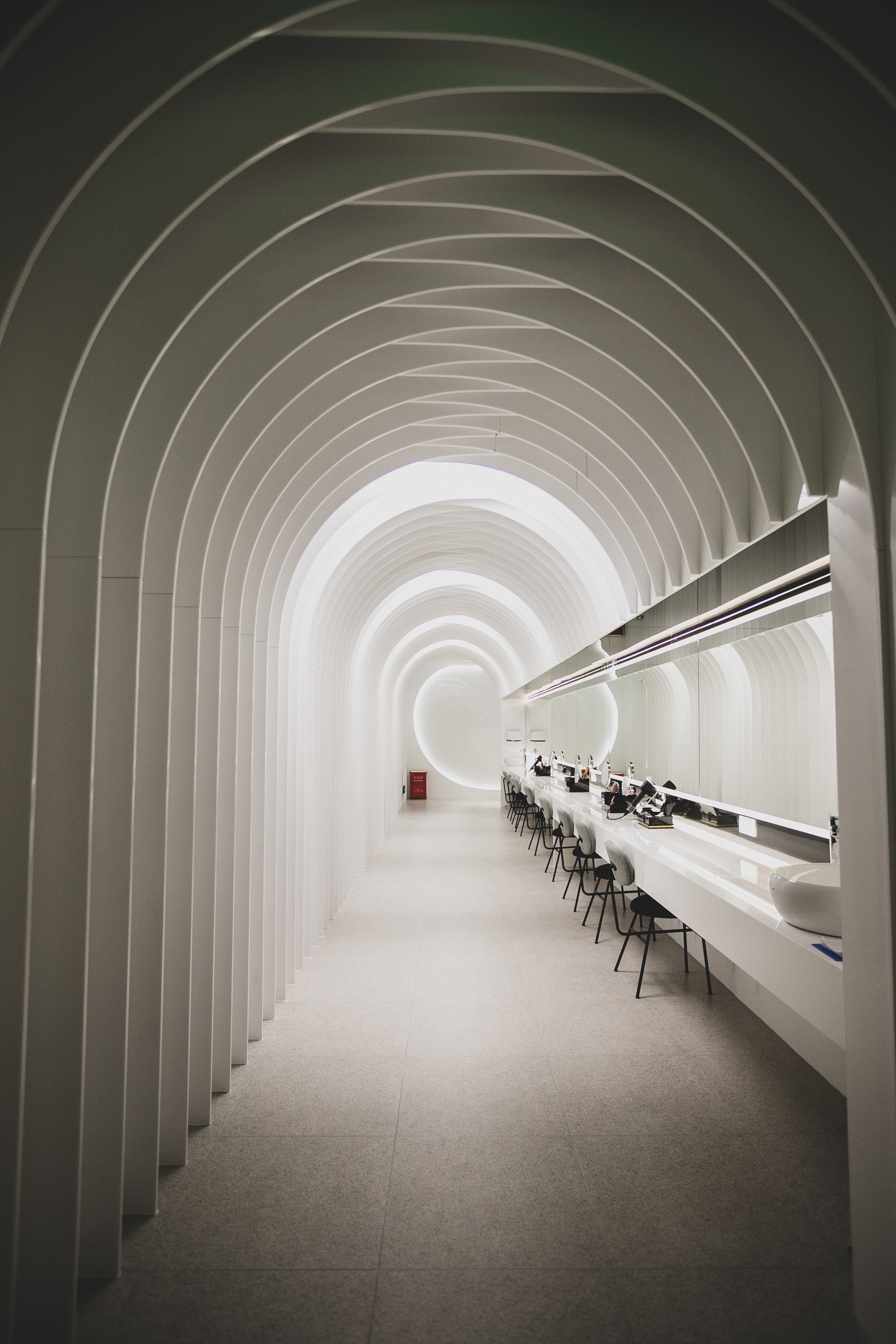 White, bright spa room