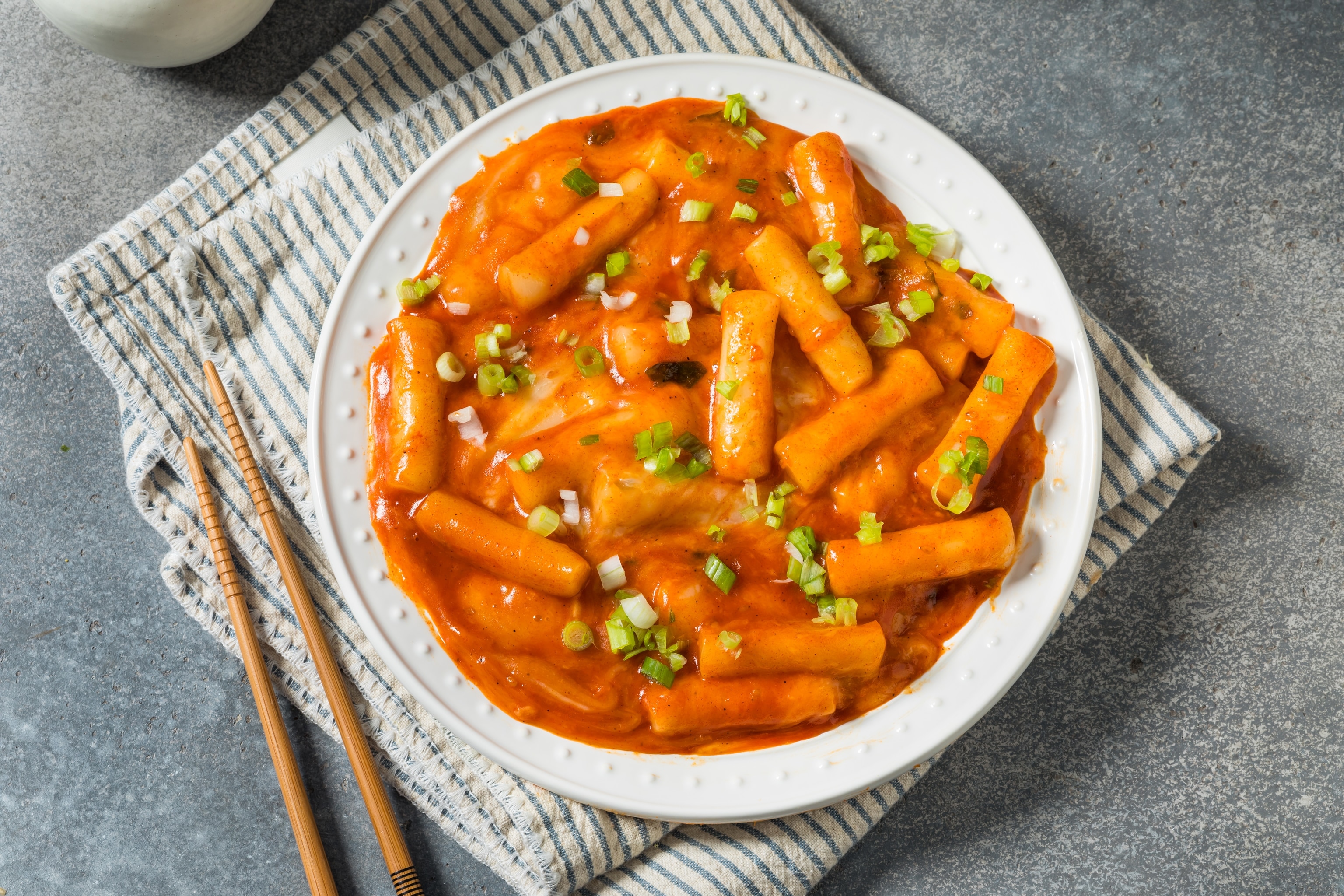 Tteokbokki rice cake dish