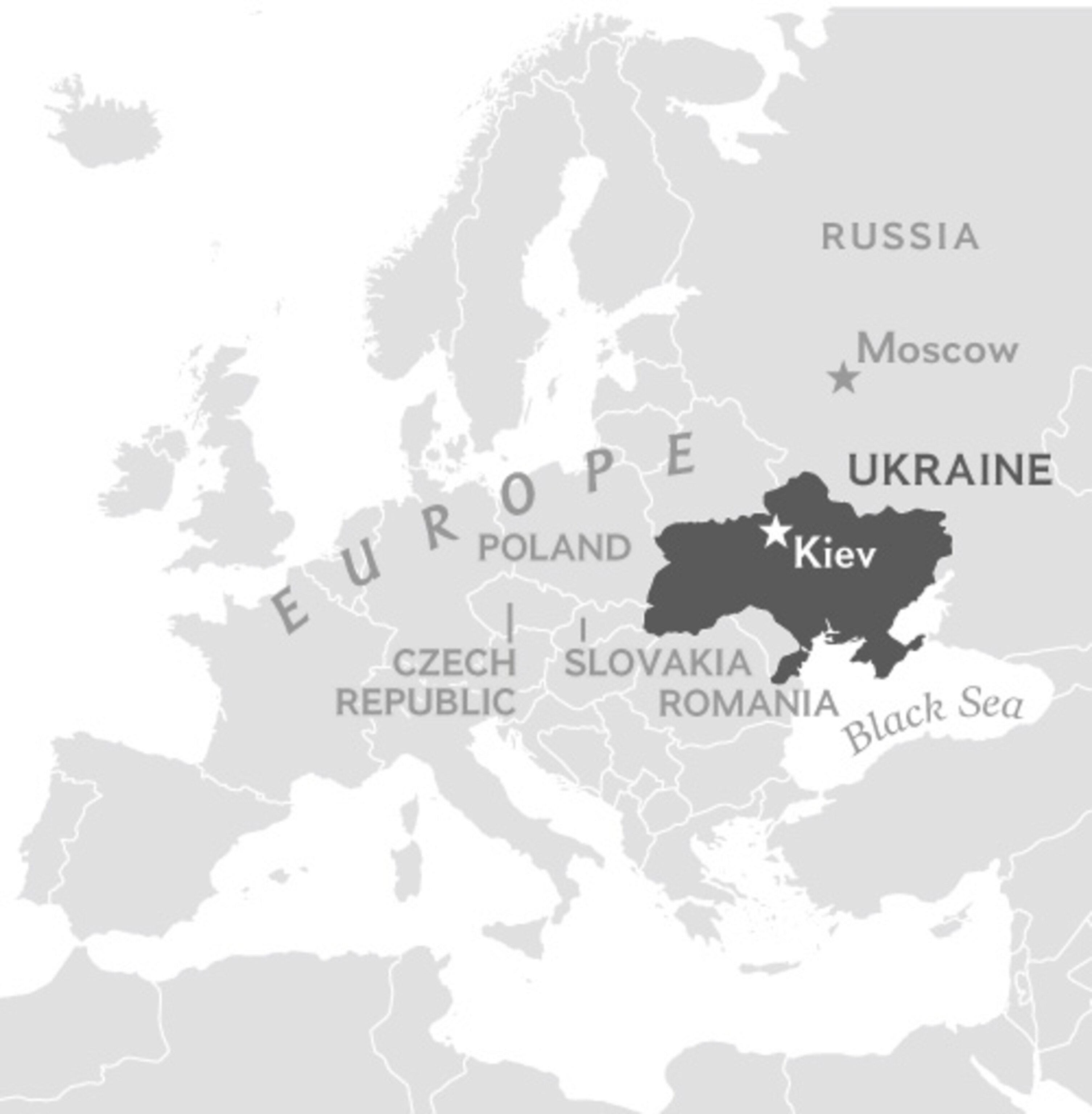 Anti-government protesters guard the perimeter of Independence Square in Kiev.