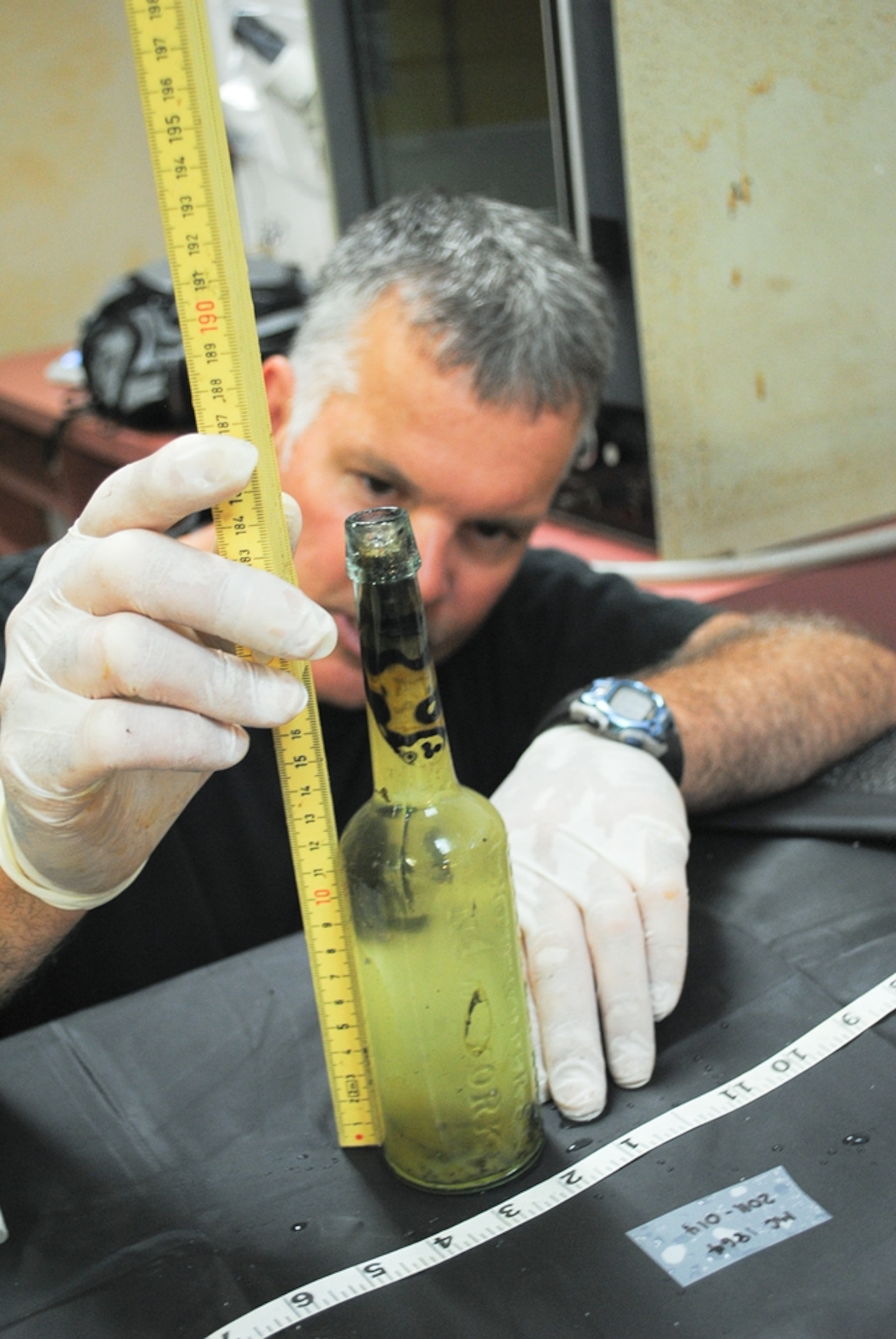Cologne picture: bottle found in the Civil War-era Mary Celestia wreck off Bermuda