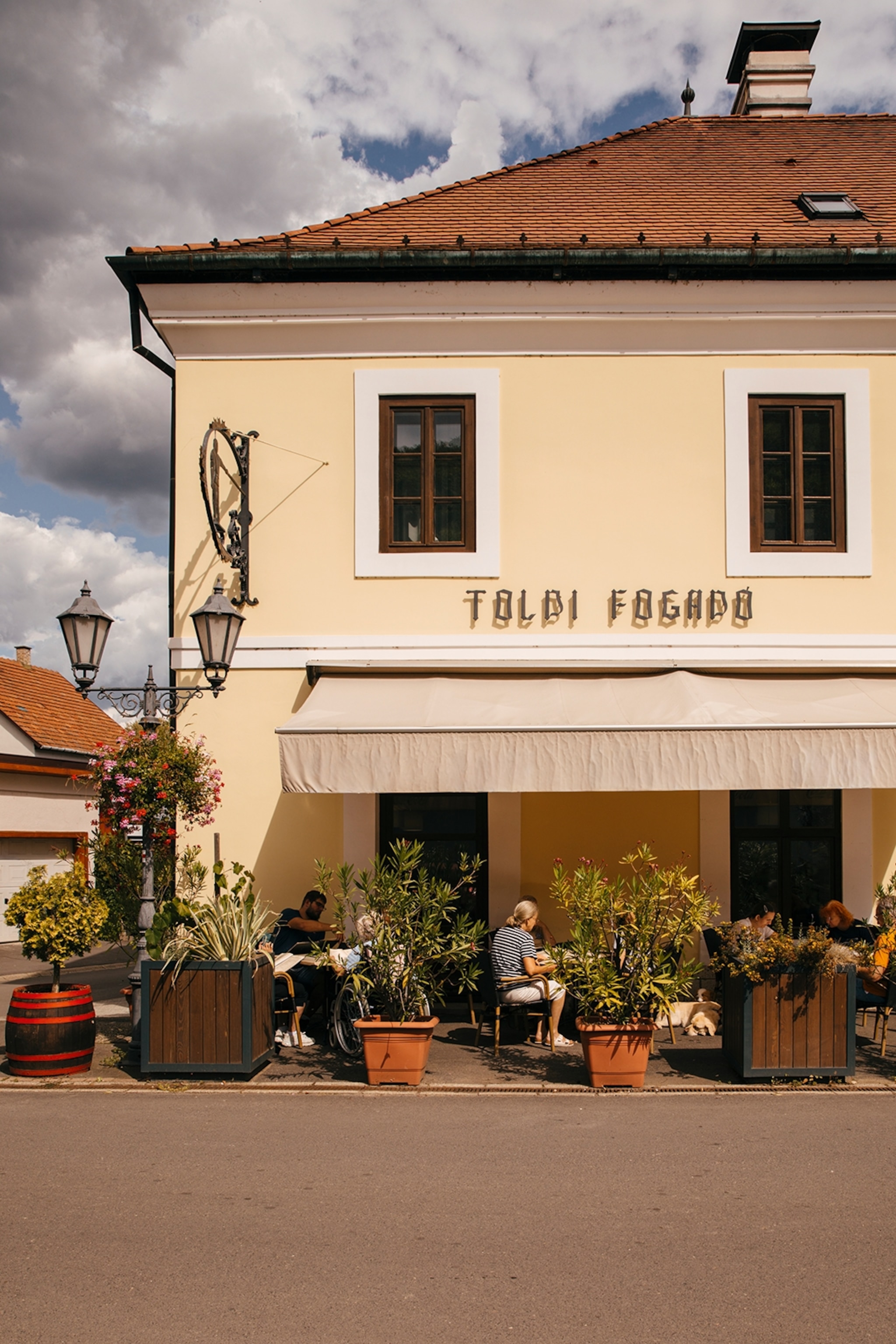 Tokaj town's main street.