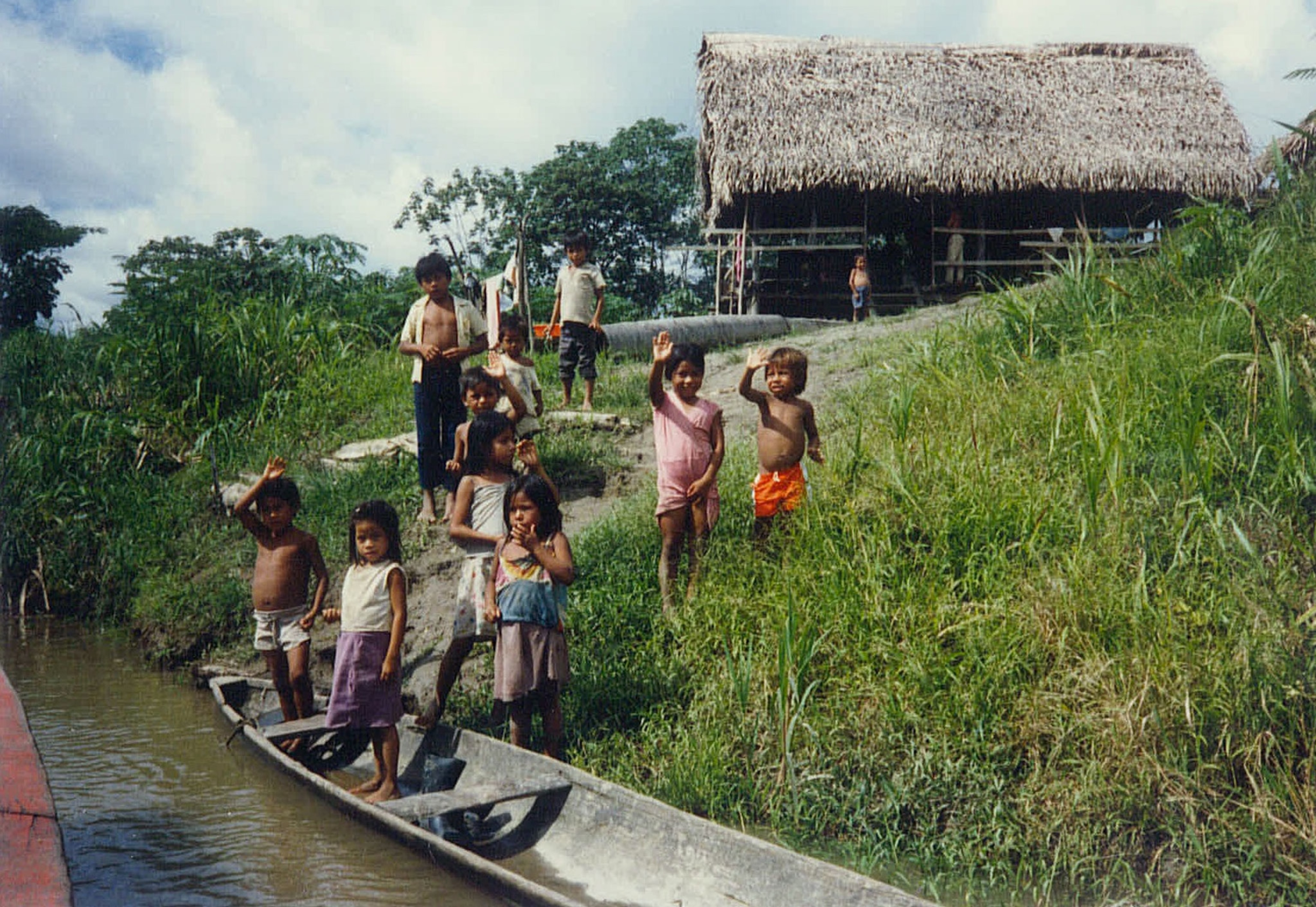 children in the Amazon