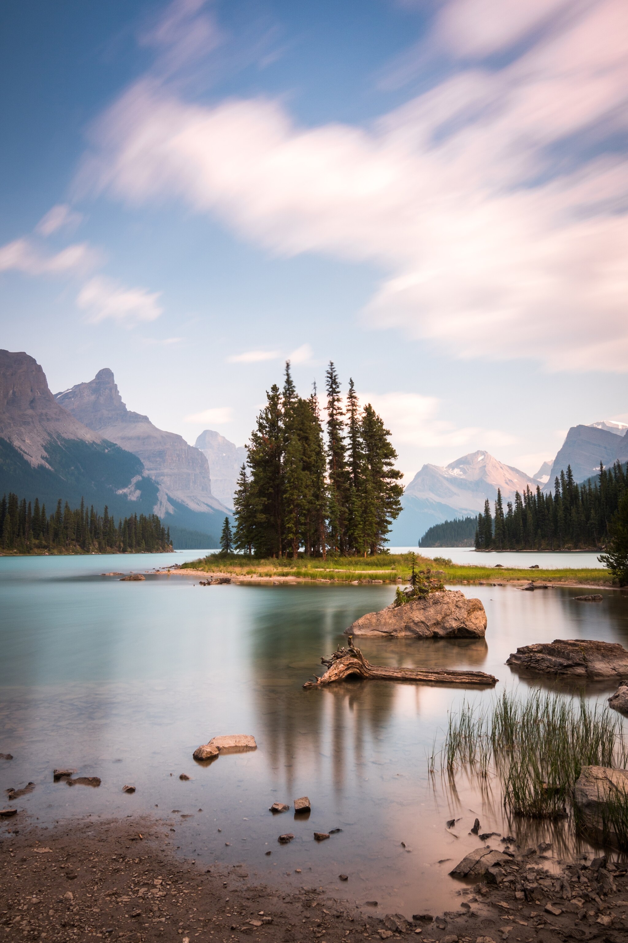 Spirit Island in Jasper National Park, Canada