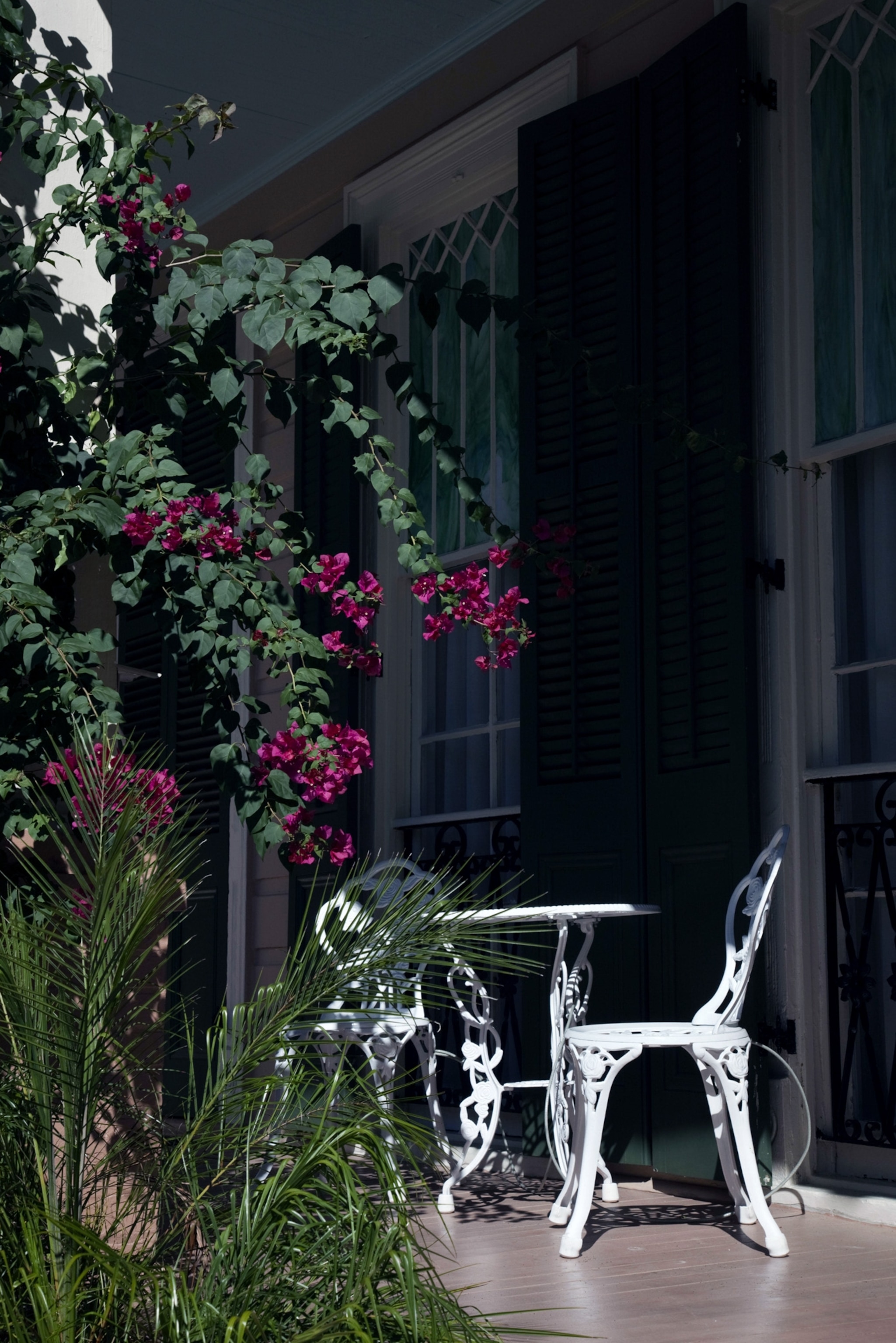 Details from a porch in the French Quarter.