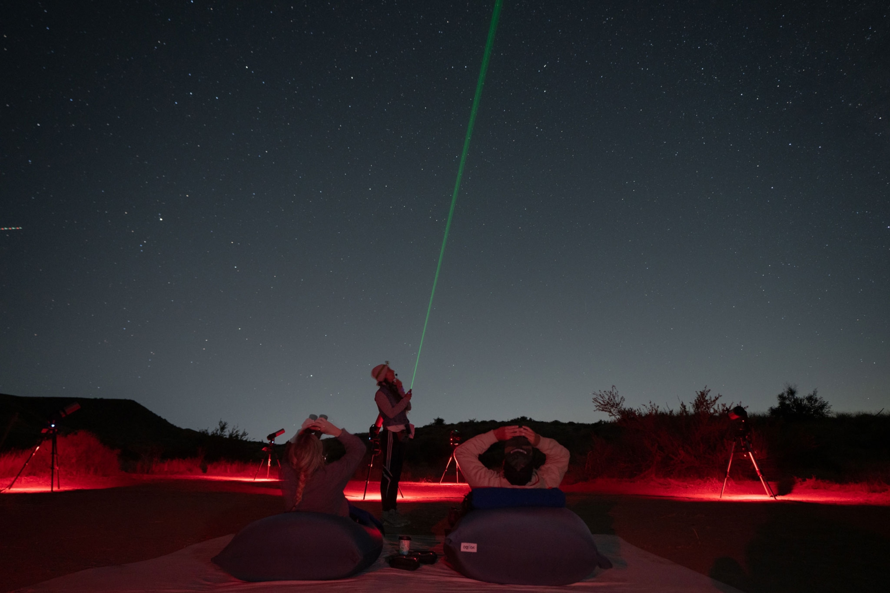 A group stargazing