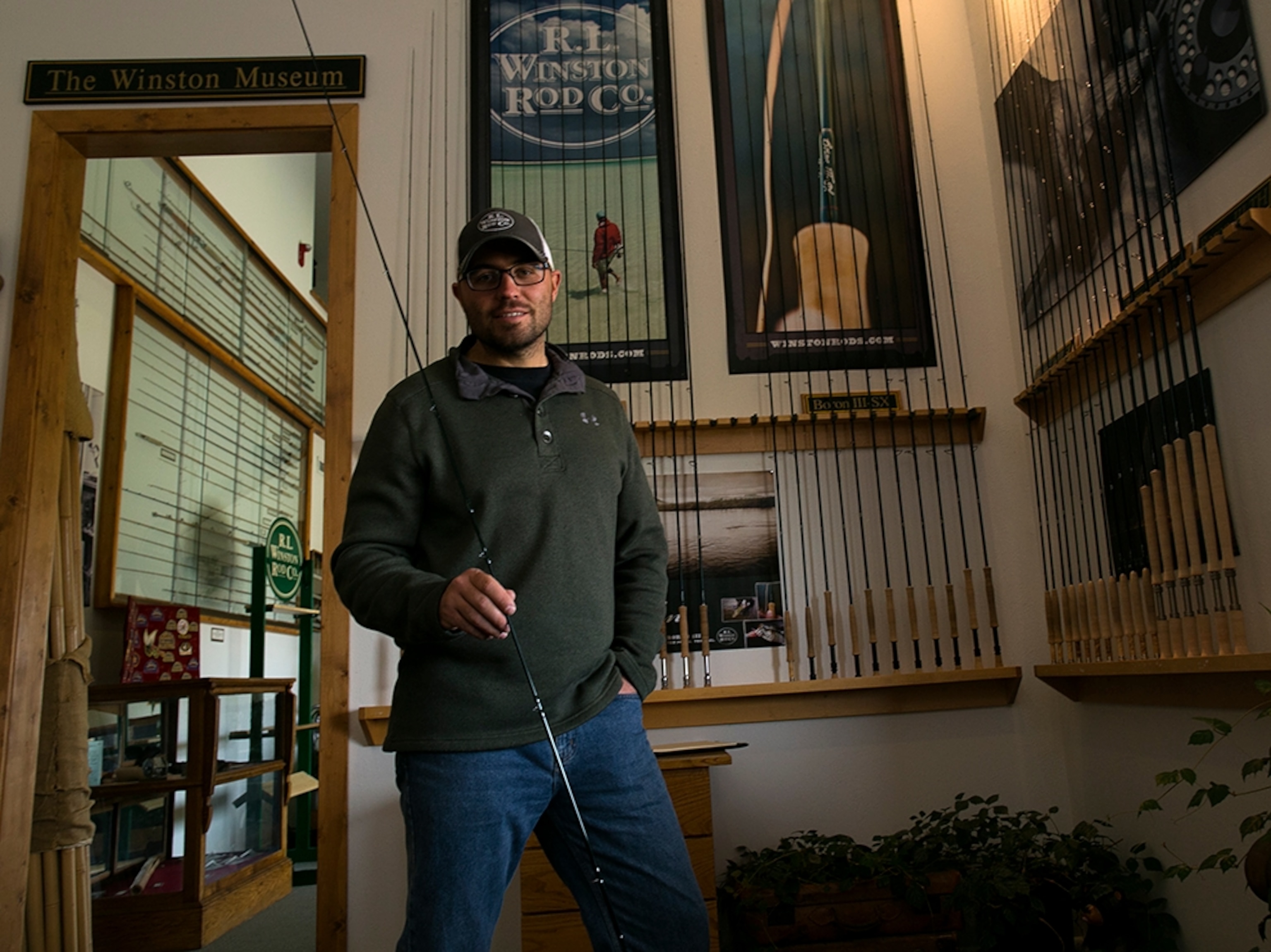 an employee at R.L. Winston Rod Company in Twin Bridges, Montana