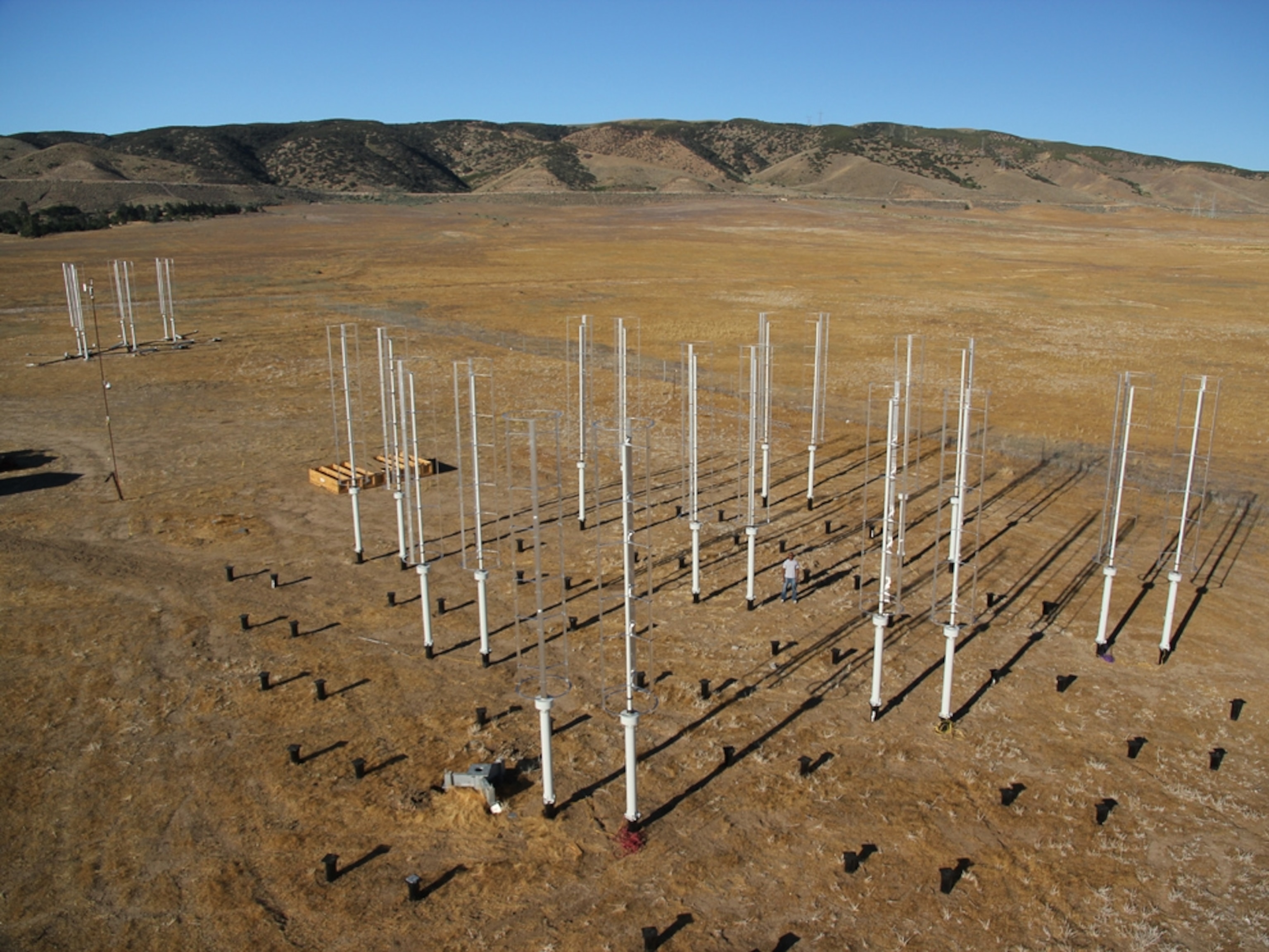 A wind turbine experiment at Caltech Field Laboratory for Optimized Wind Energy