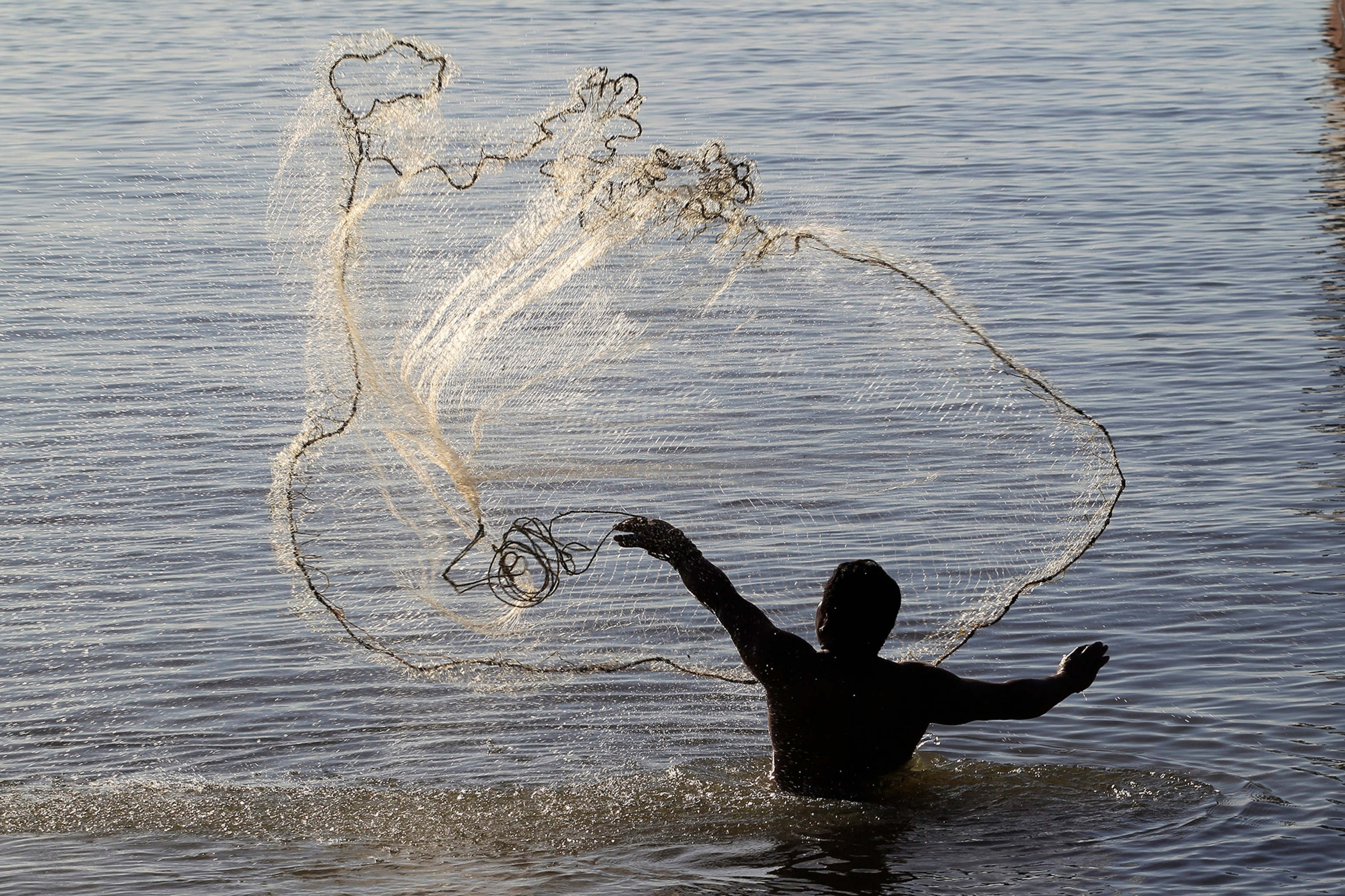 A late-afternoon sun illuminates part of the Brito Inlet, Dec. 26, 2013, which Nicaragua says is the likely Pacific Coast outlet of a planned interoceanic canal to rival that of Panama.