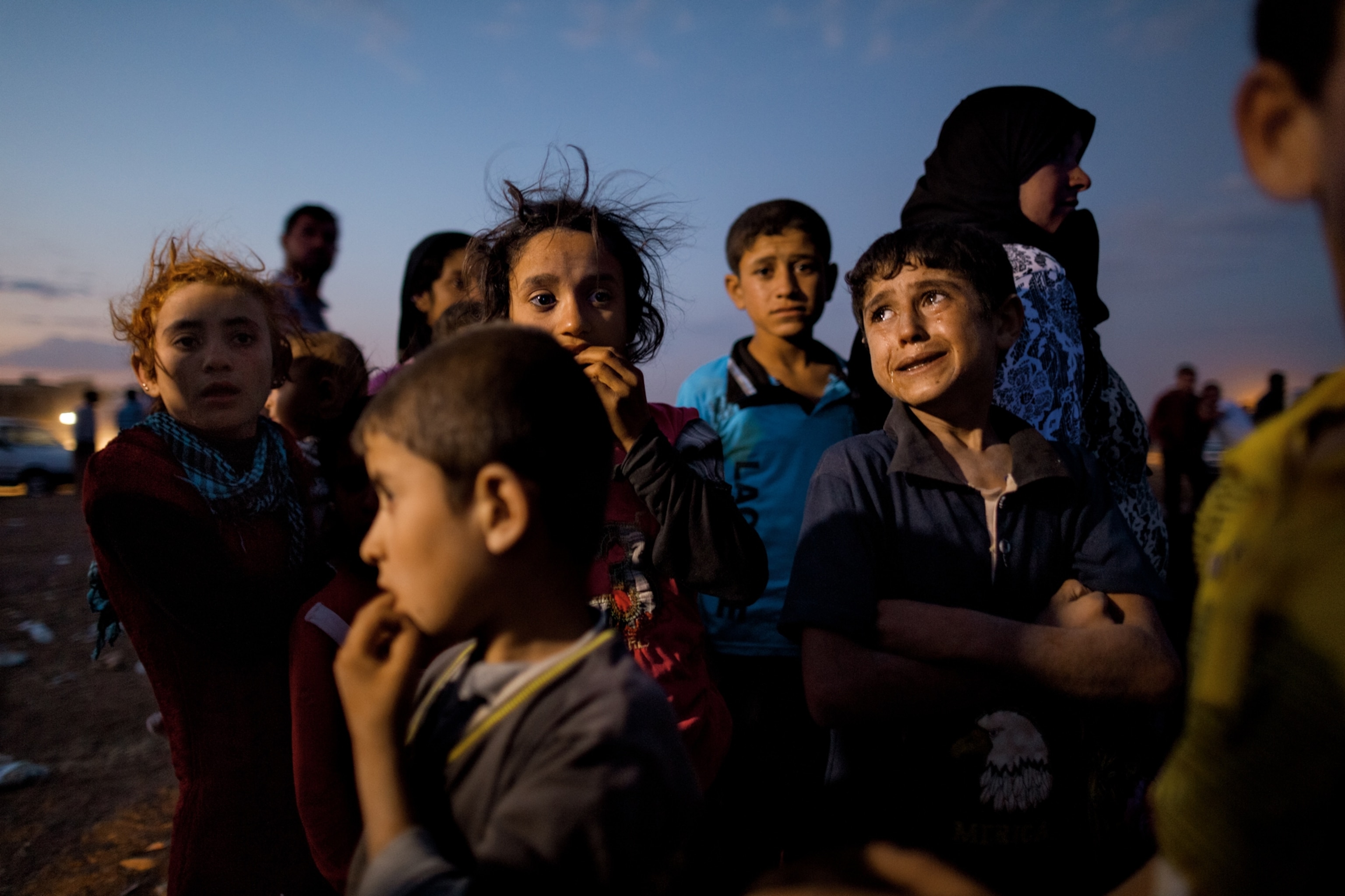 Picture Kurdish refugee children in Turkey