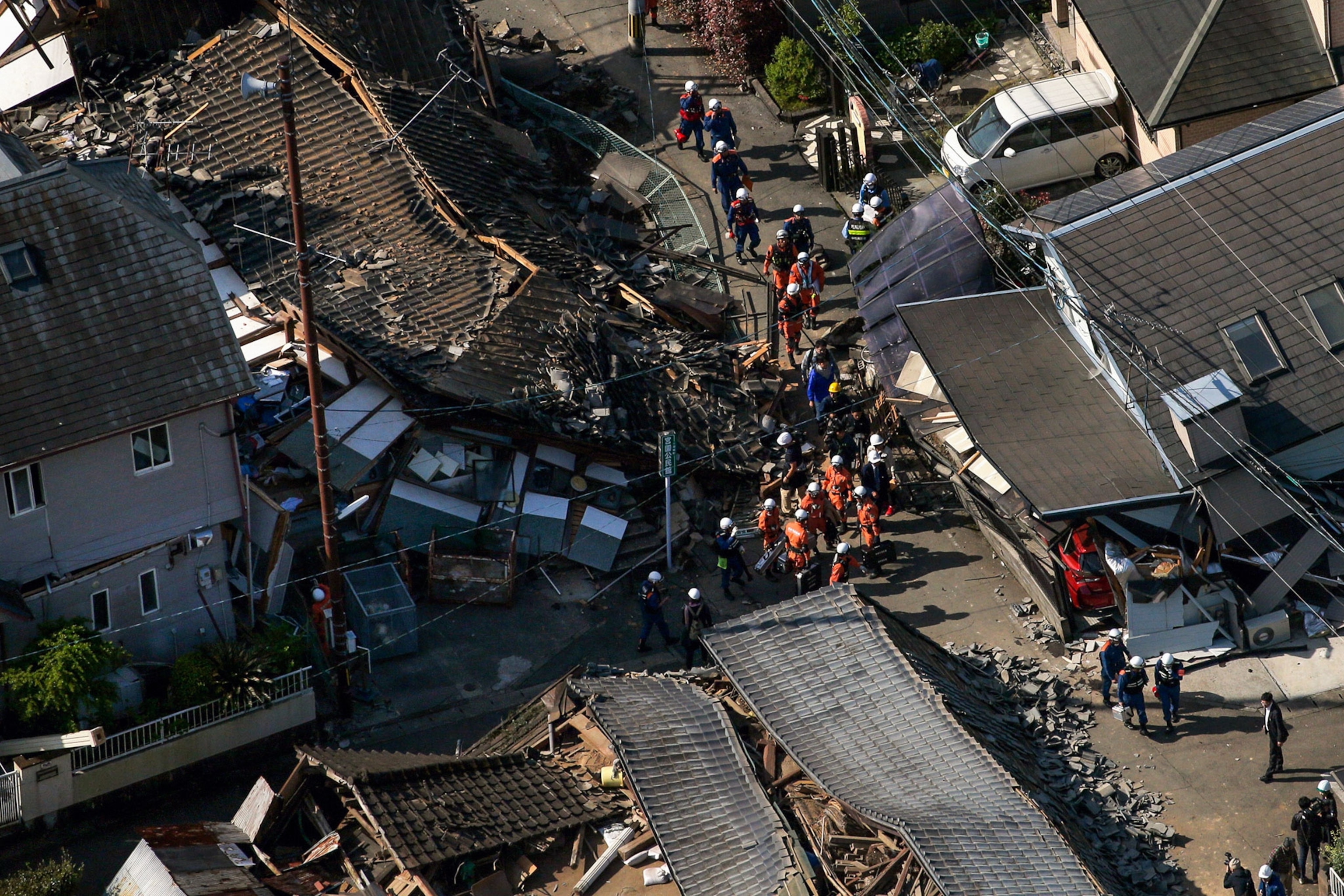 earthquake damage in Japan