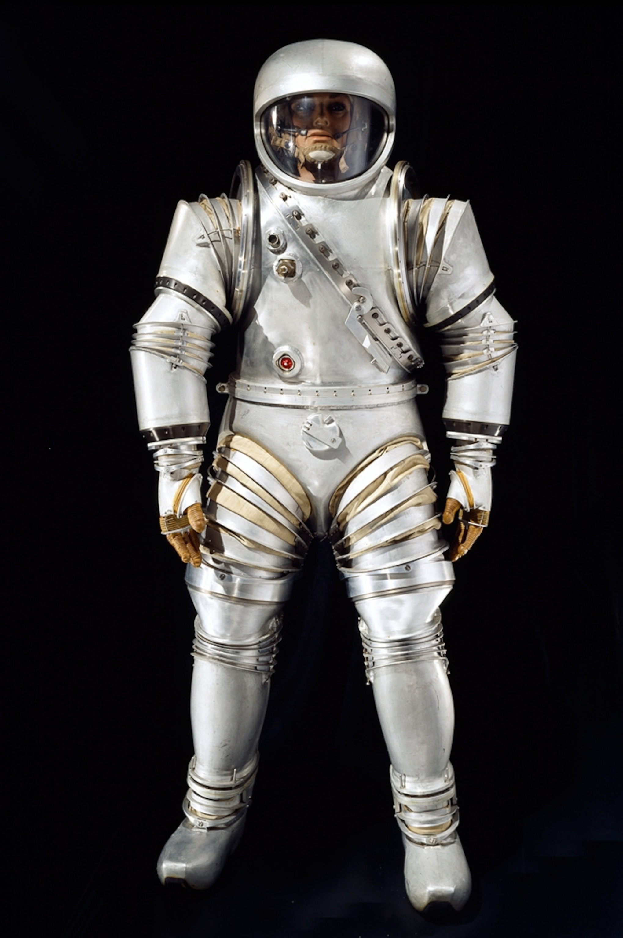 Early space suit picture: A hard suit designed for NASA's Apollo lunar missions -- from gallery marking the 50th anniversary of U.S. spaceflight and the first American in space