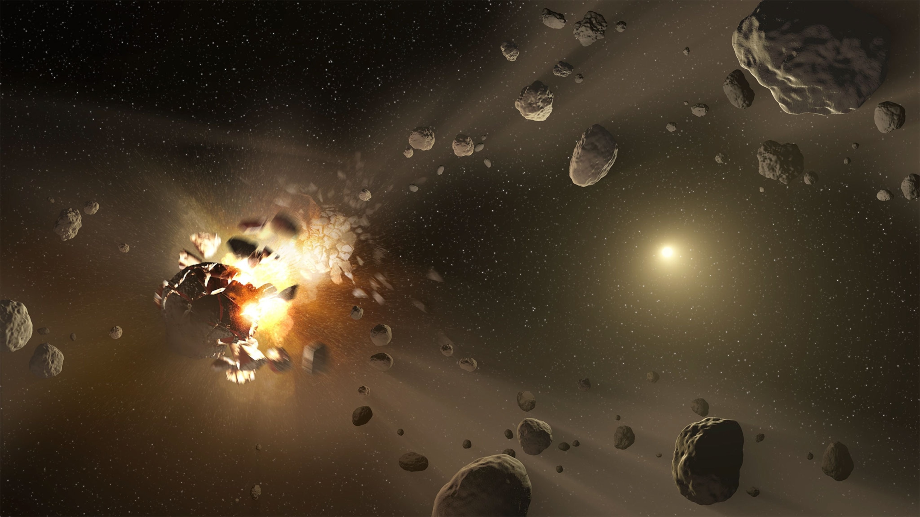 asteroids being created