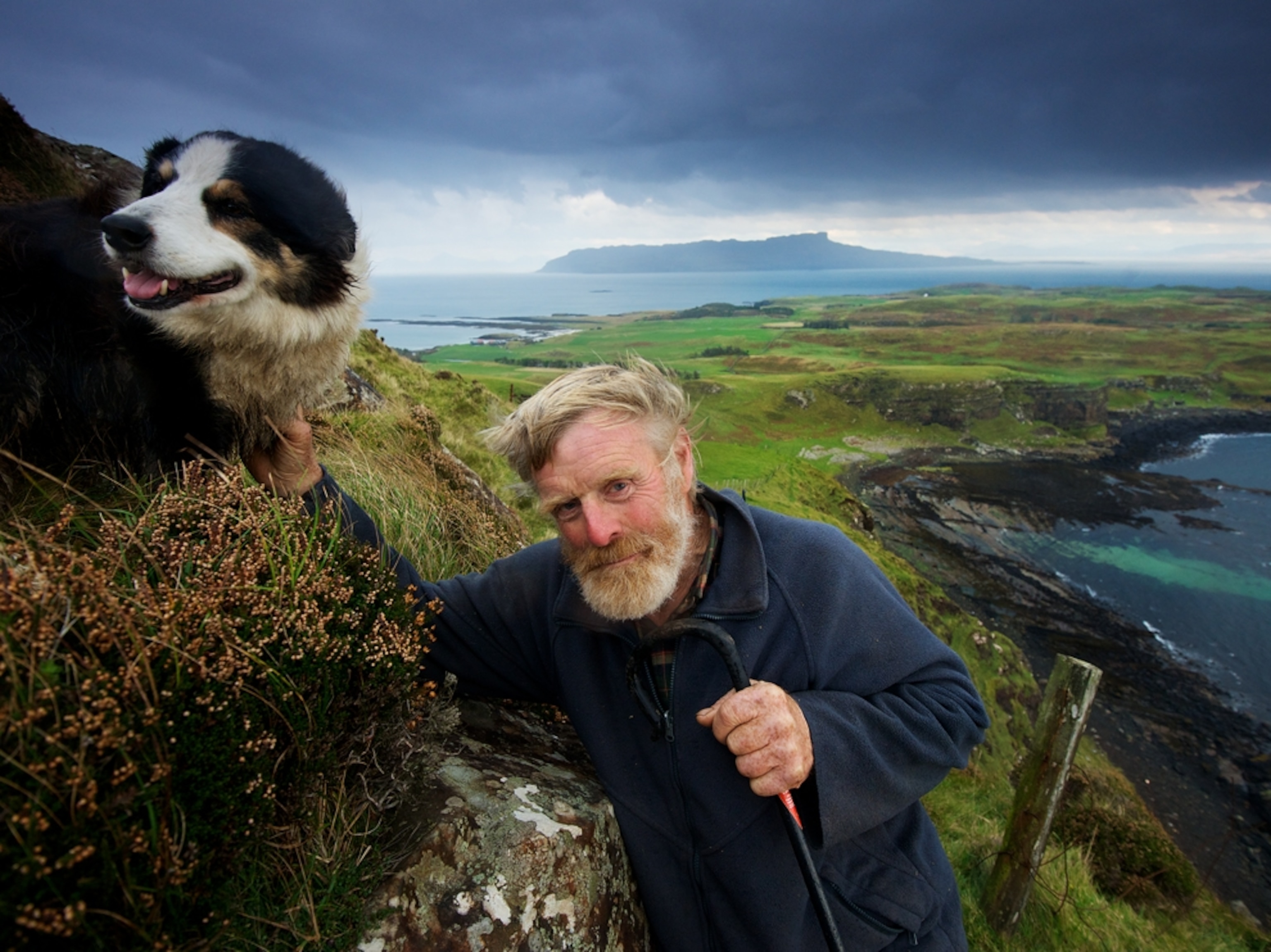 Former Laird on Muck's highest hill