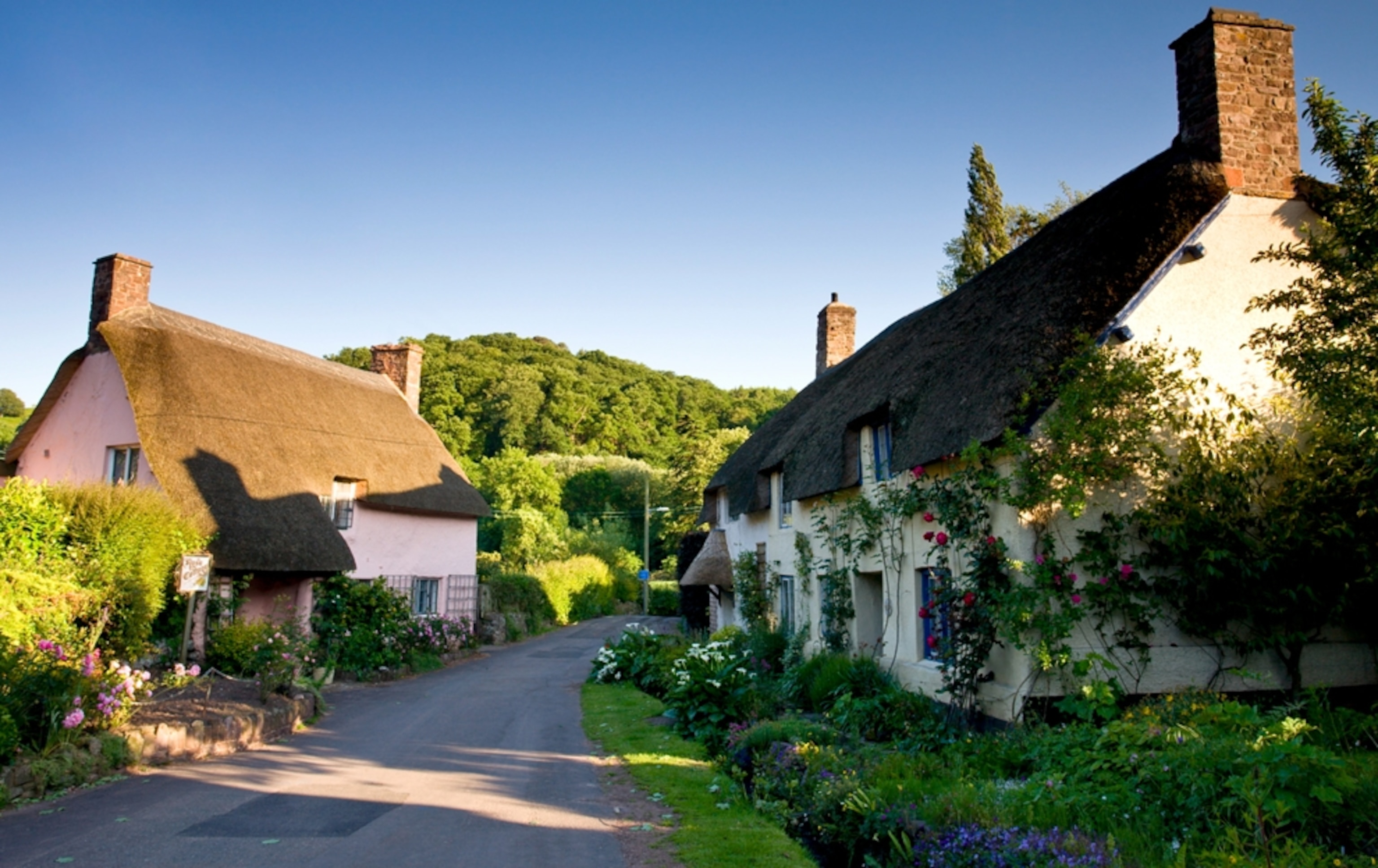 Cottages in a village in Exmoor National Park