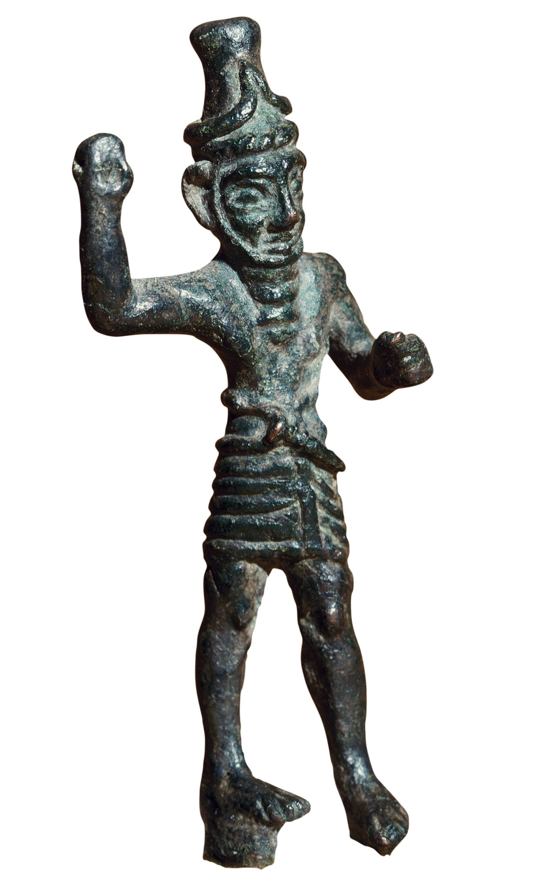 A bronze figurine representing the Canaanite god Resheph.