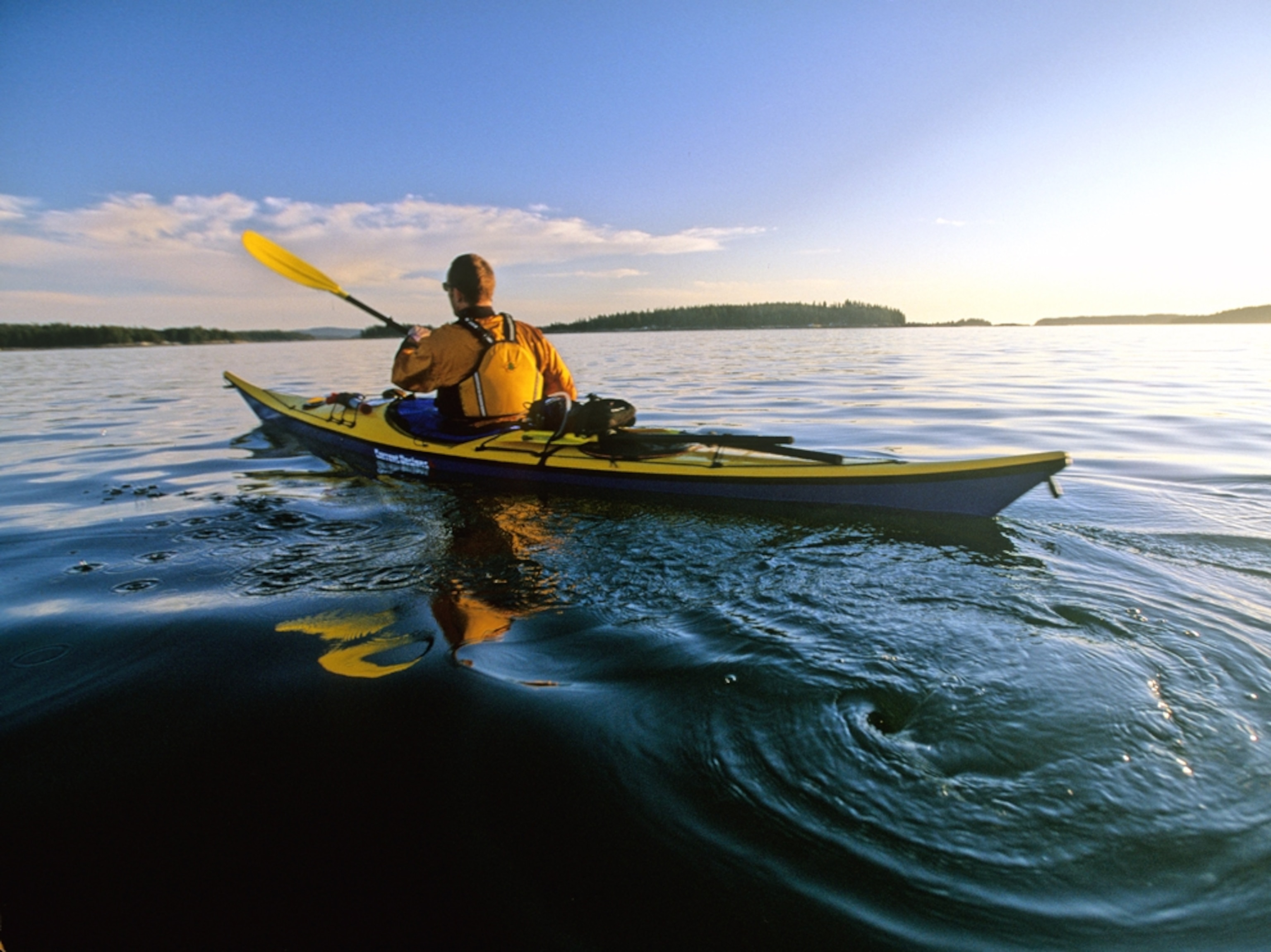 A sea kayaker