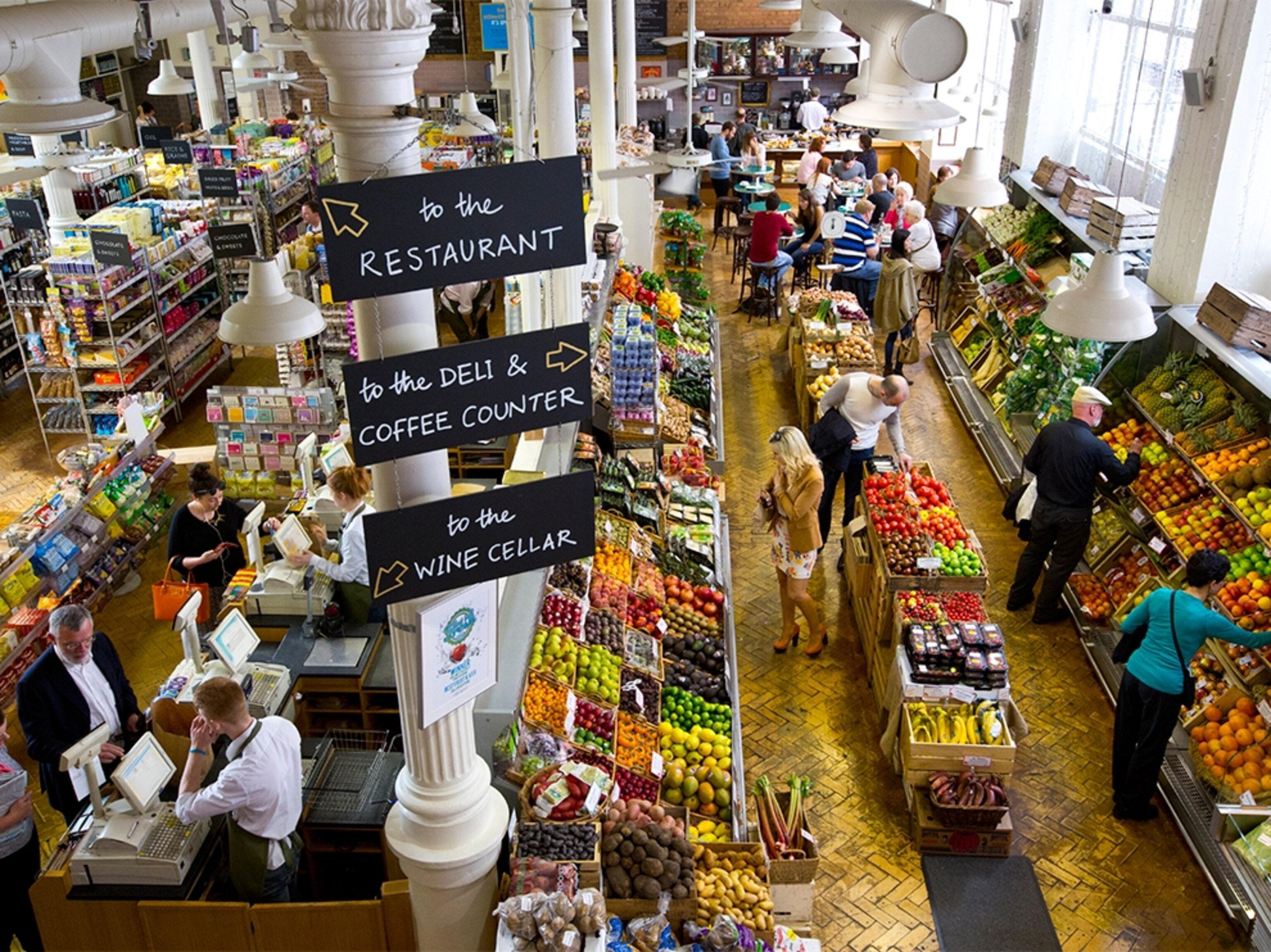 Fallon and Byrne market in Dublin, Ireland