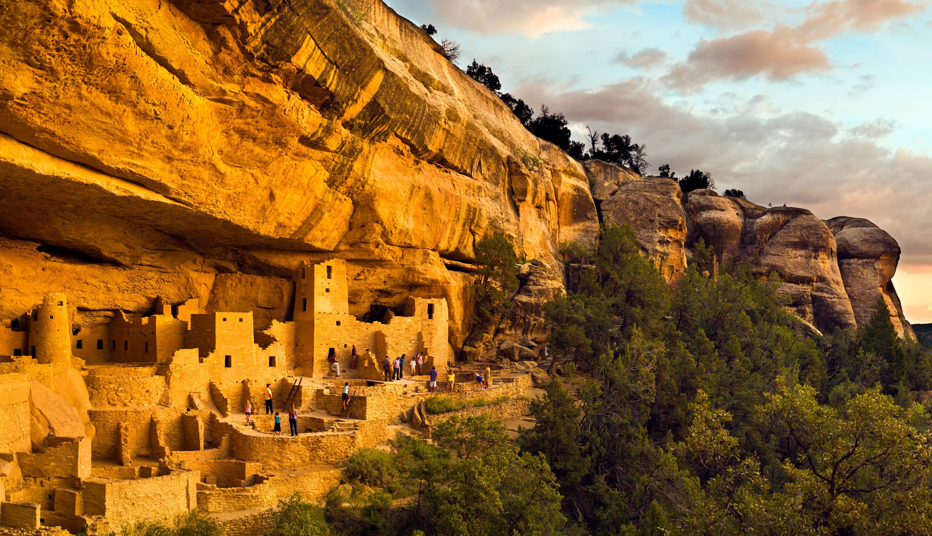 the Cliff Palace at Mesa Verde National Park, Colorado